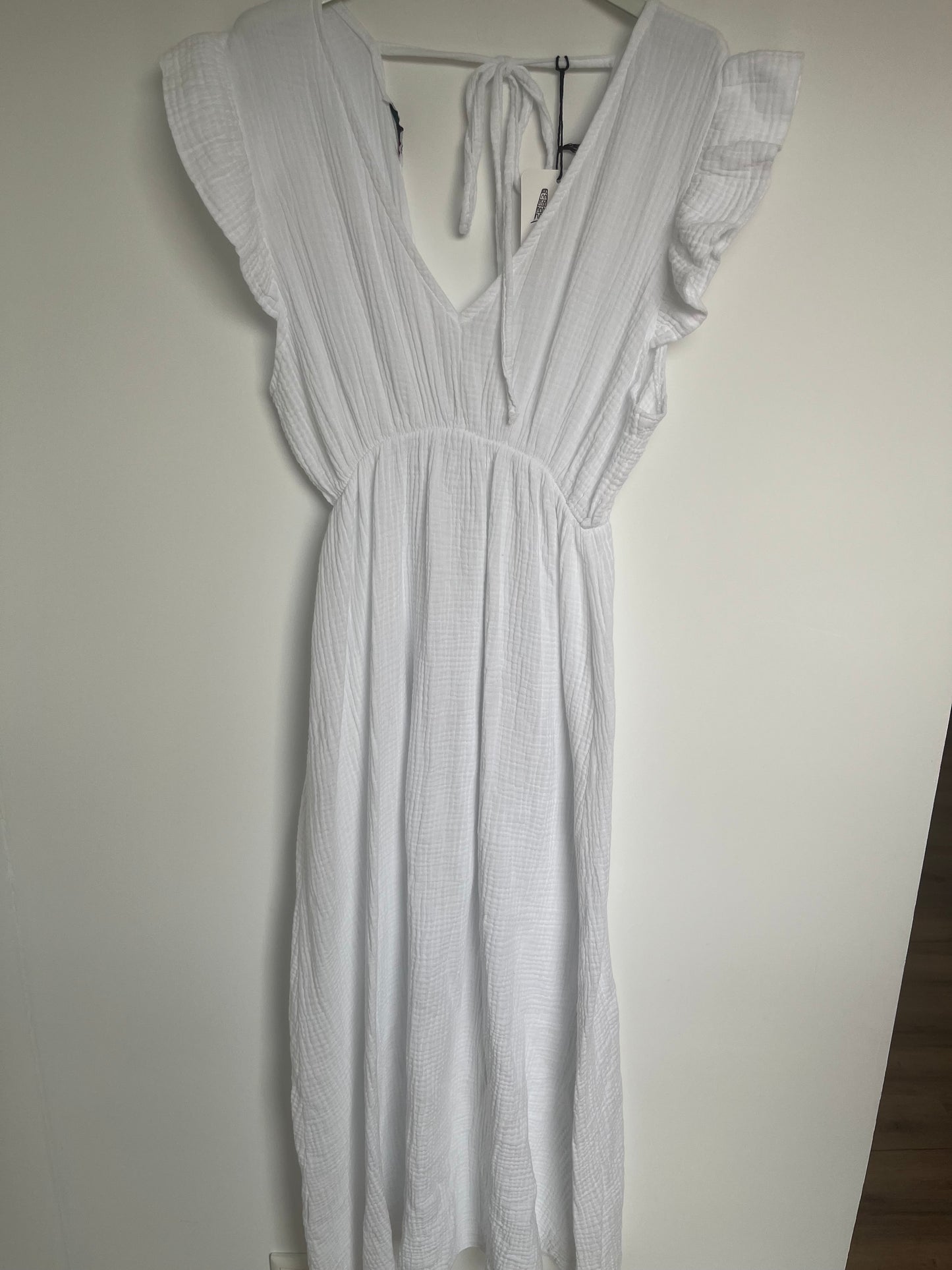 Musselin Kleid "Lena" (weiß)