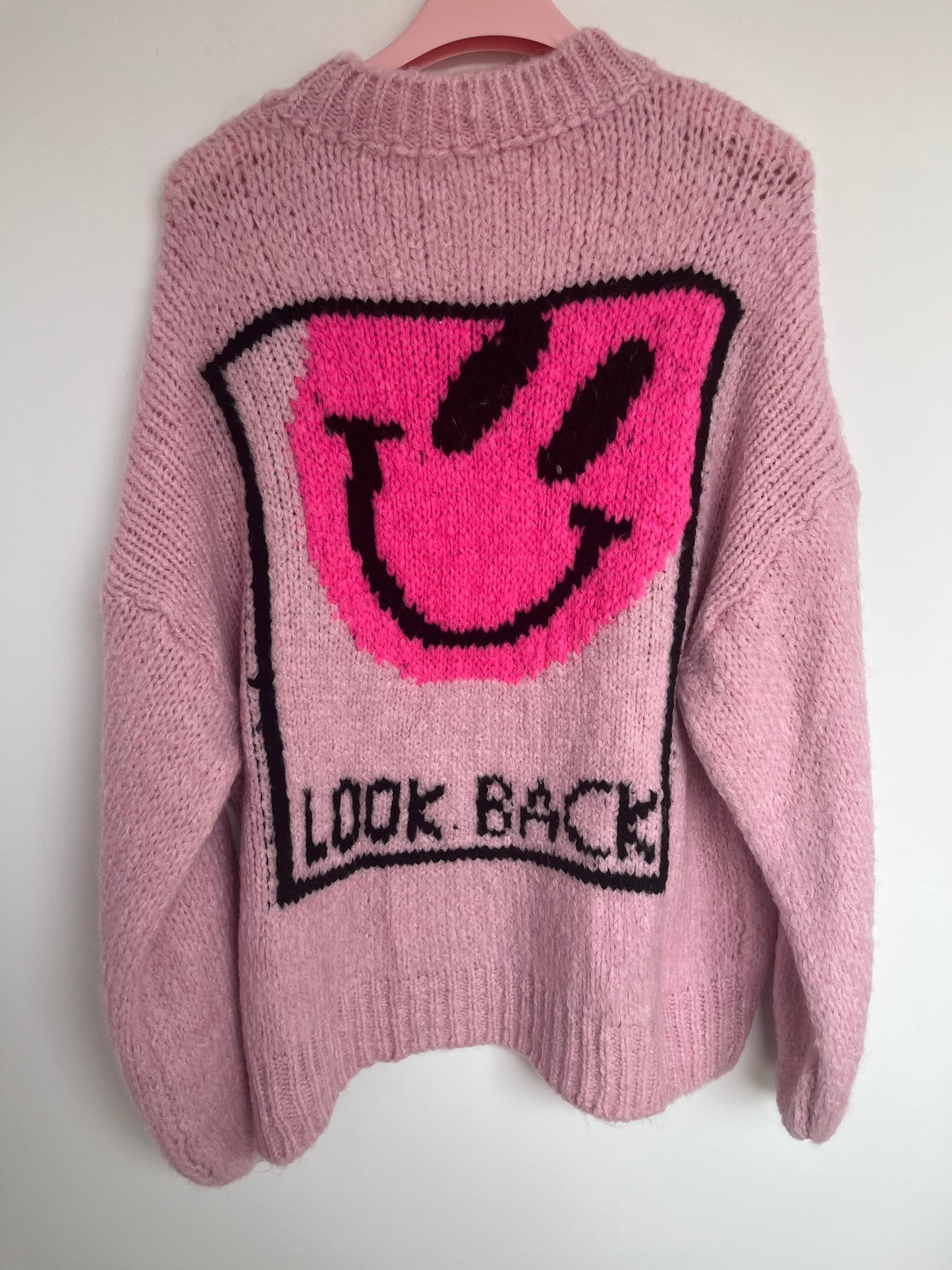 SALE Strickpullover "Smiley" (rosa)