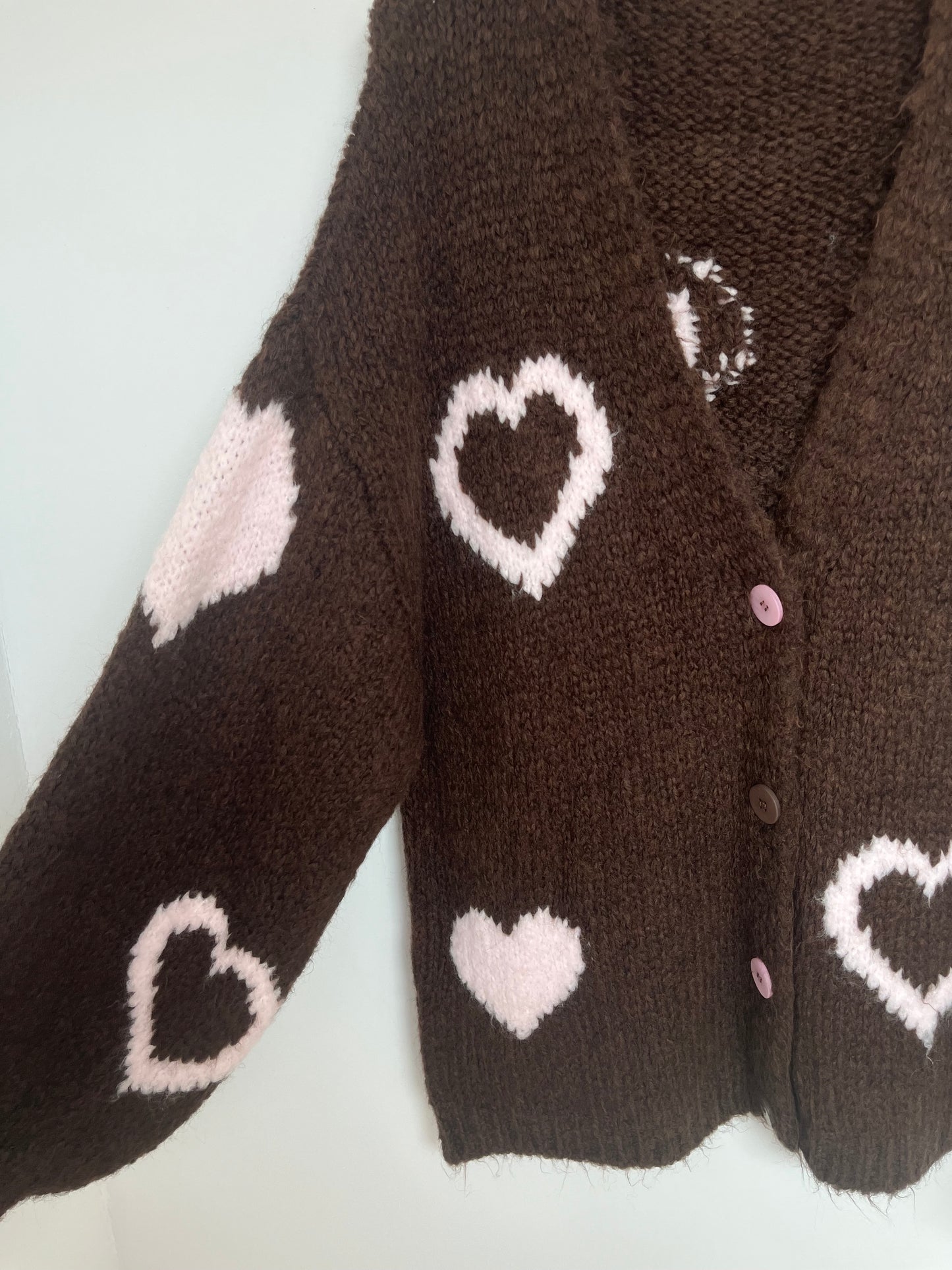 Cardigan "Herzi" (schokobraun)