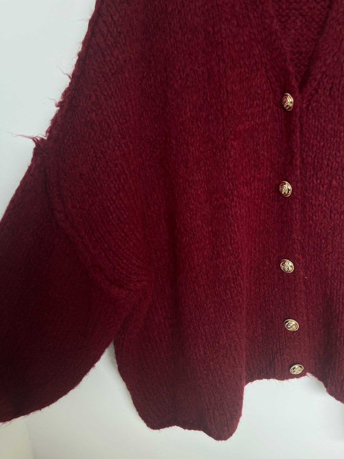 Cardigan "Feli" (weinrot)