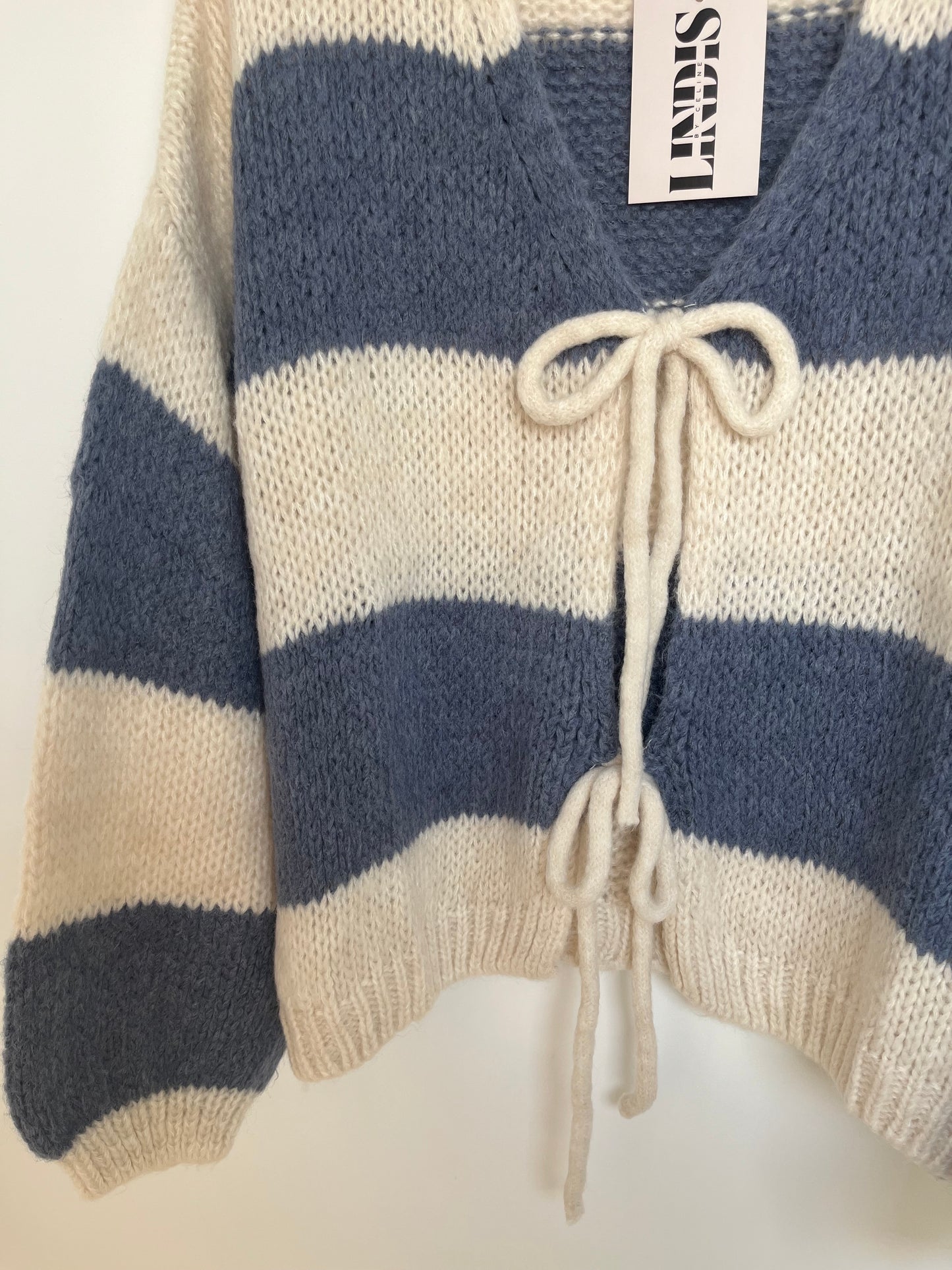 Cardigan "Semia" (Streifen - blau)