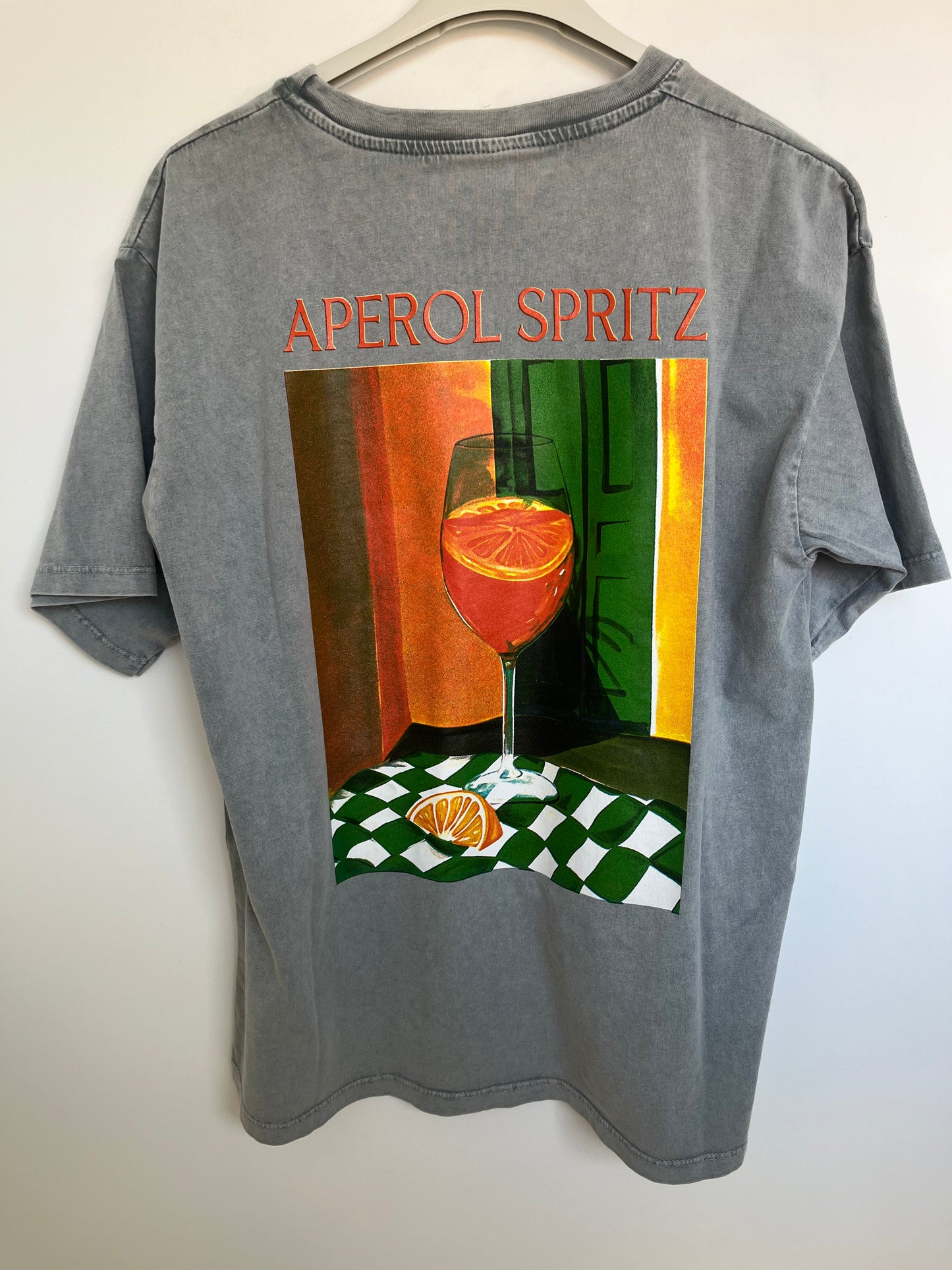 SALE T-Shirt "Aperol" (hellgrau)