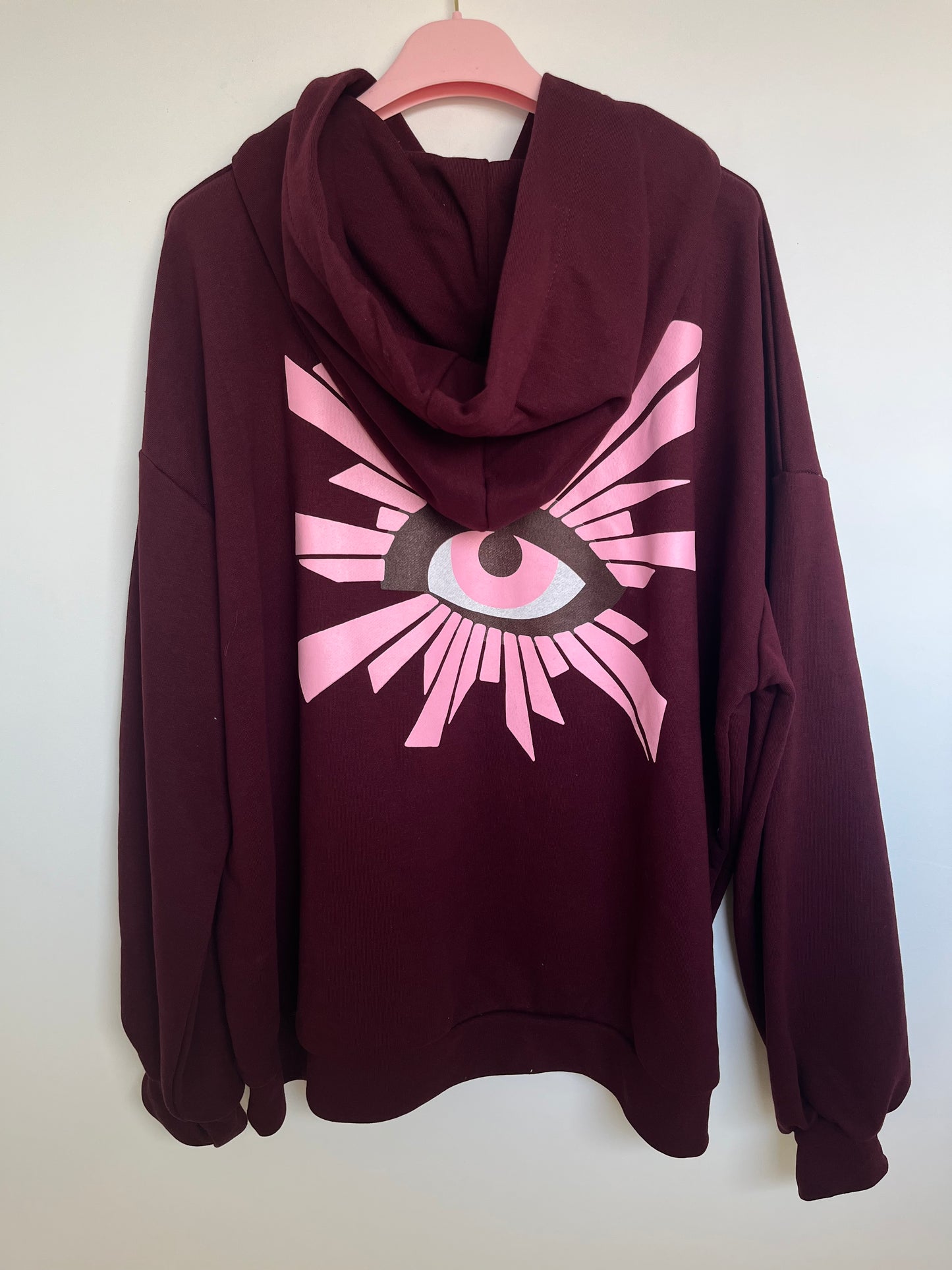 SALE Hoodie "Auge" (weinrot)