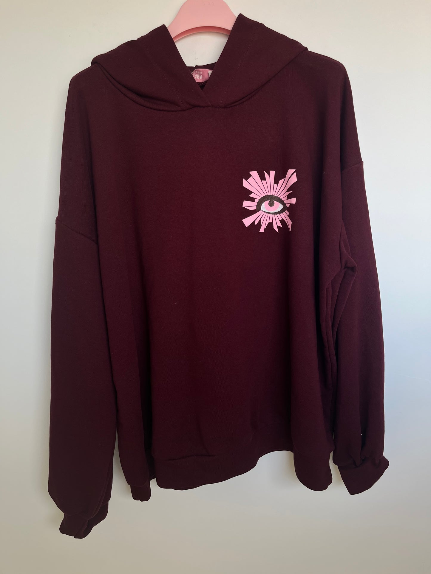 SALE Hoodie "Auge" (weinrot)