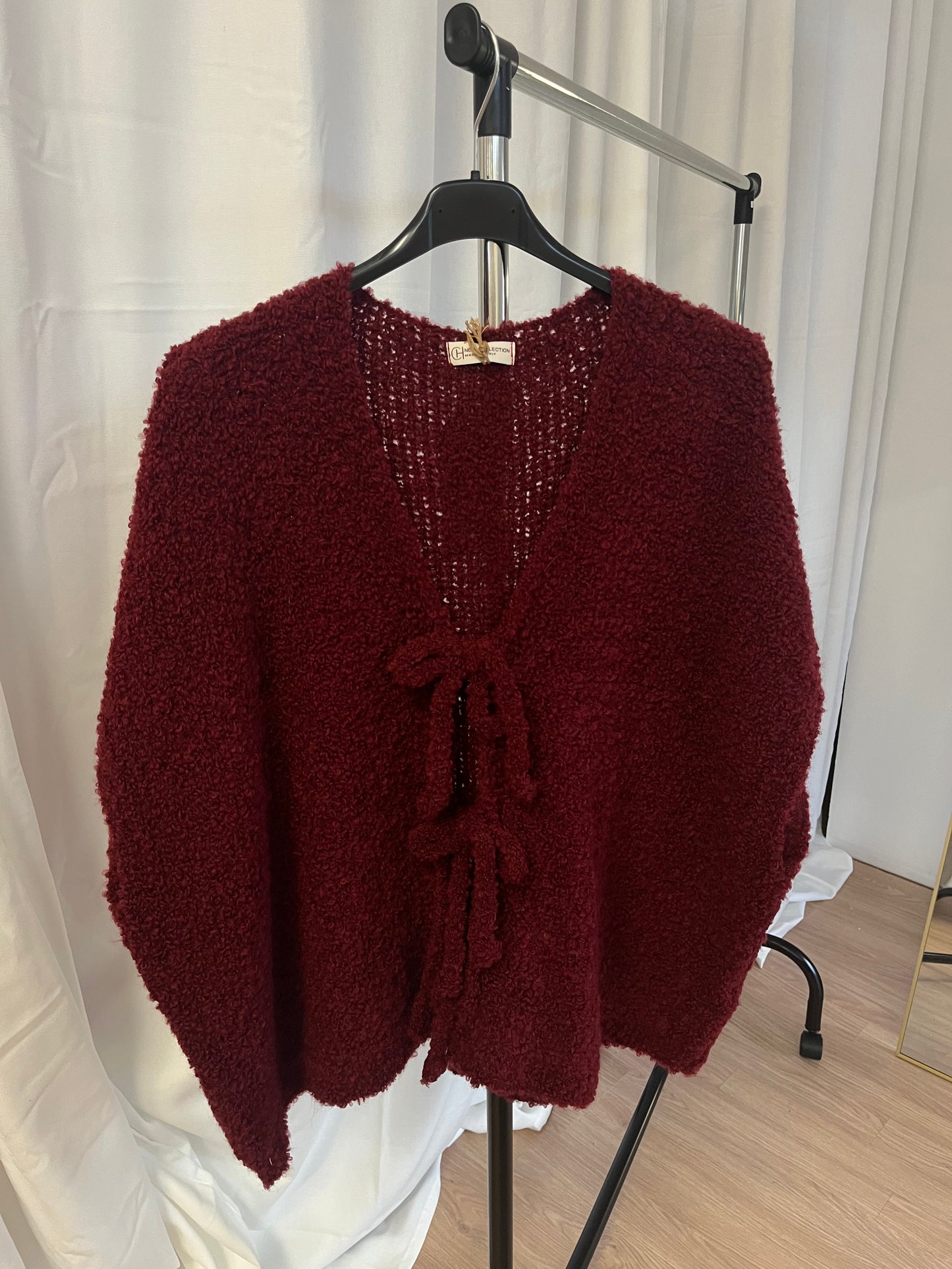 Boucle Weste "Laura" (rot)