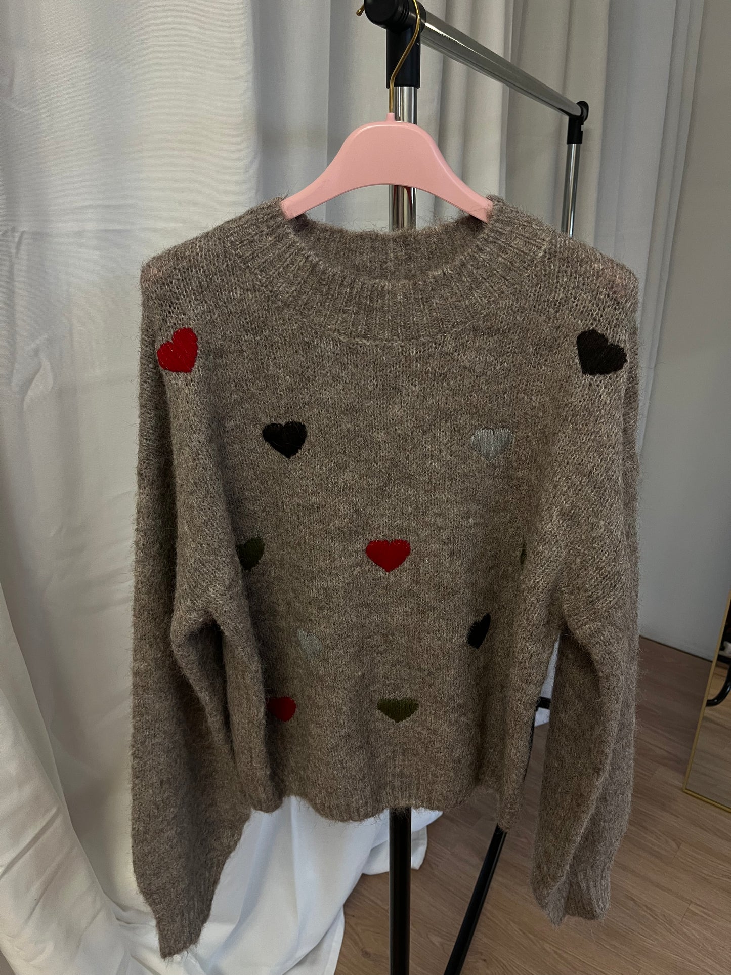 Pullover "Herzi" (taupe)