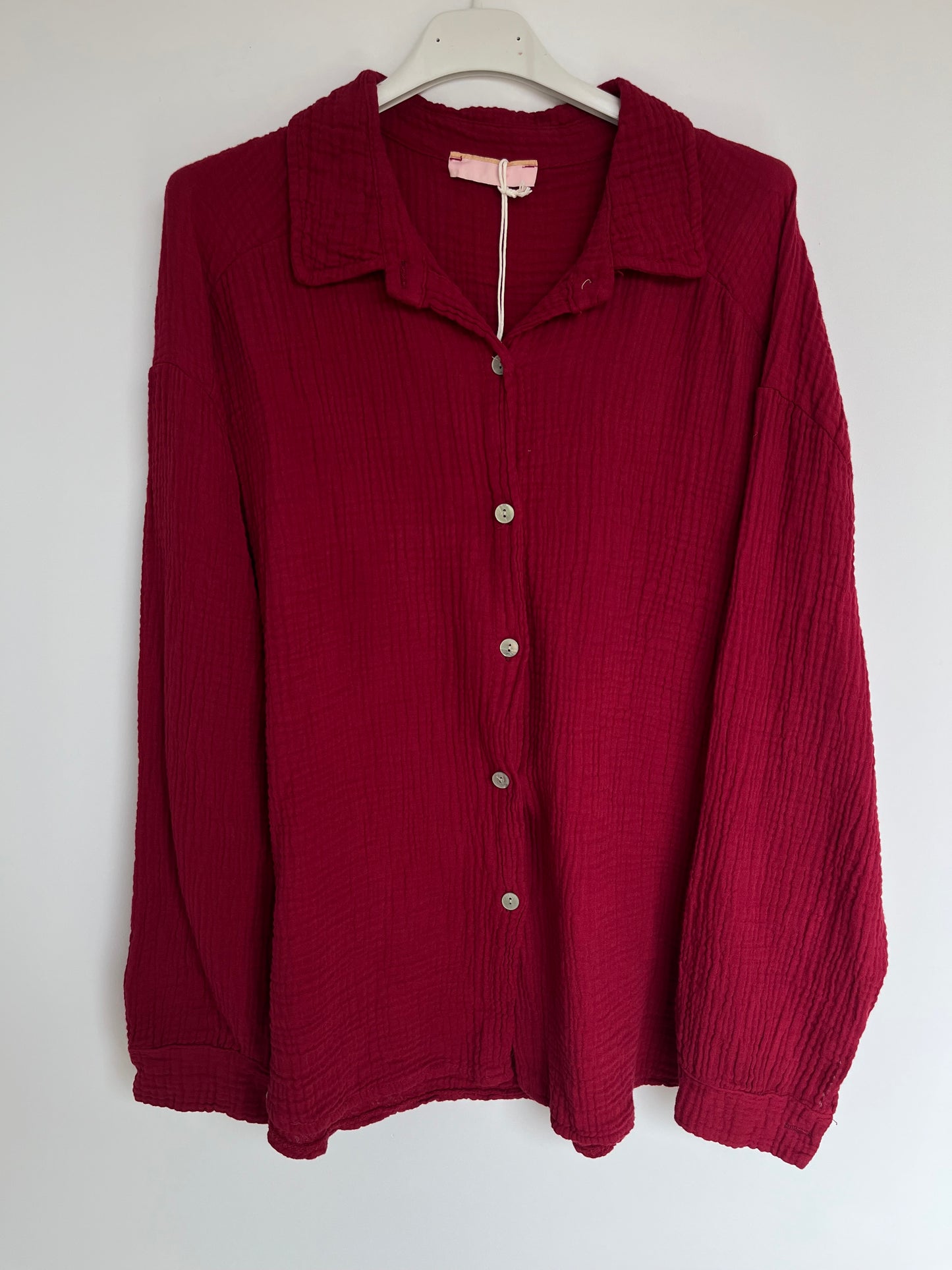 Musselin Bluse "Mia" (rot)