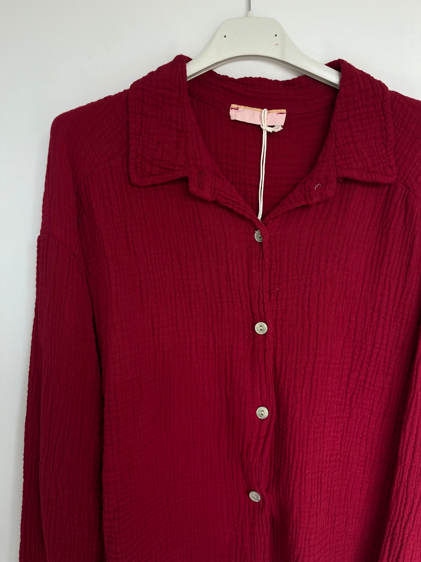 Musselin Bluse "Mia" (rot)