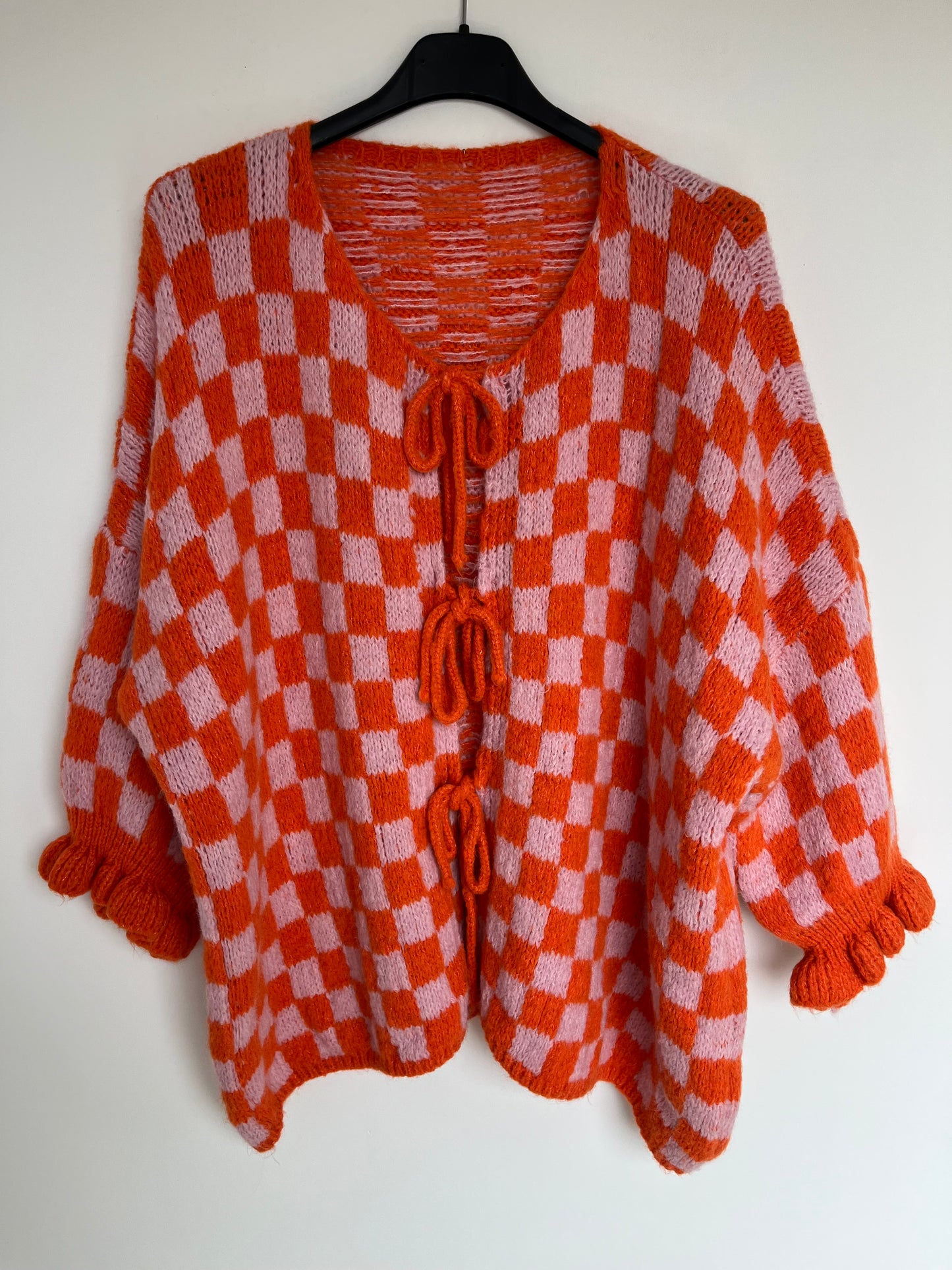 Cardigan "Karo" (rosa-orange)