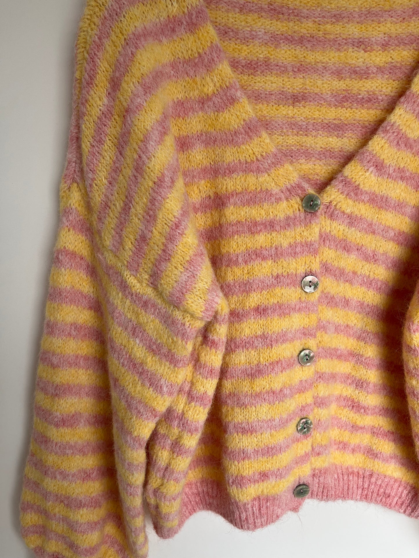 Cardigan "Celine" (rosa-gelb)