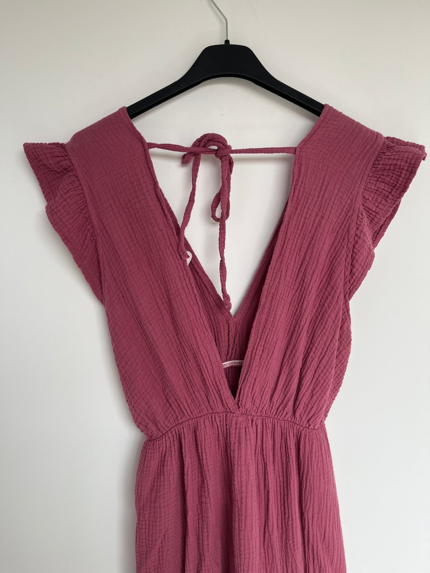 Musselin Kleid "Lena" -schmal- (beere)