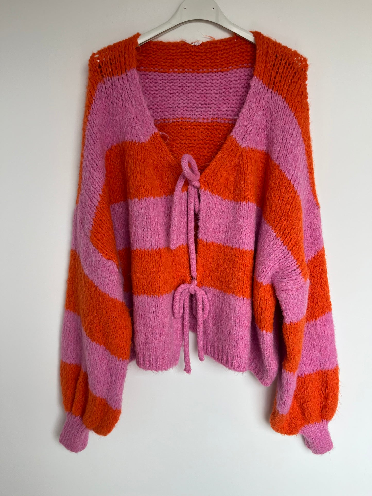 Cardigan "Semia" -curvy- (pink-orange)