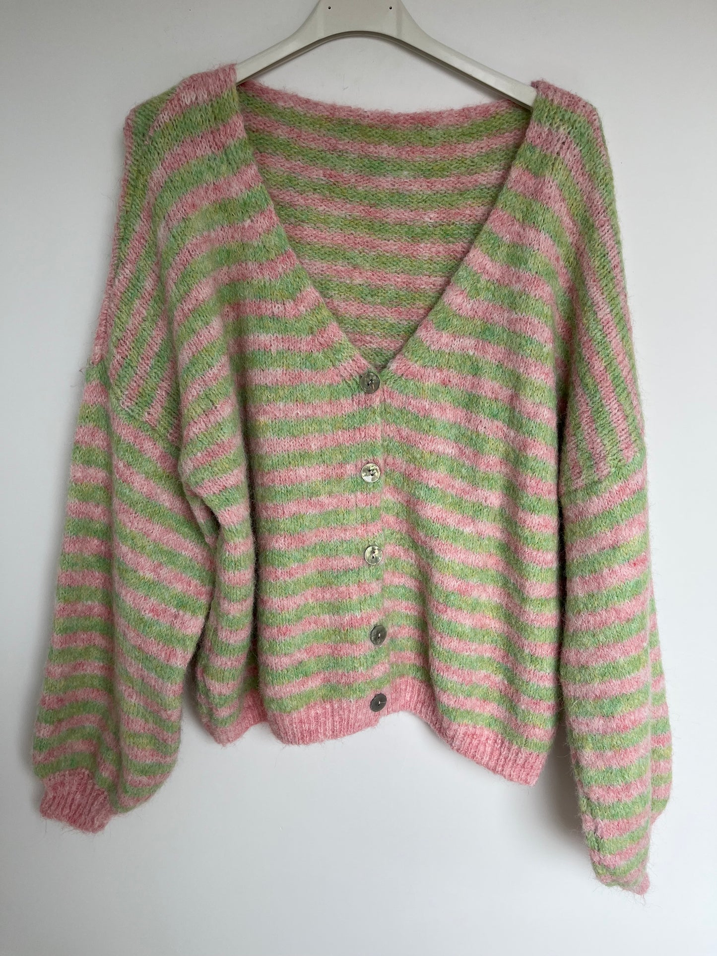 Cardigan "Celine" (rosa-grün)