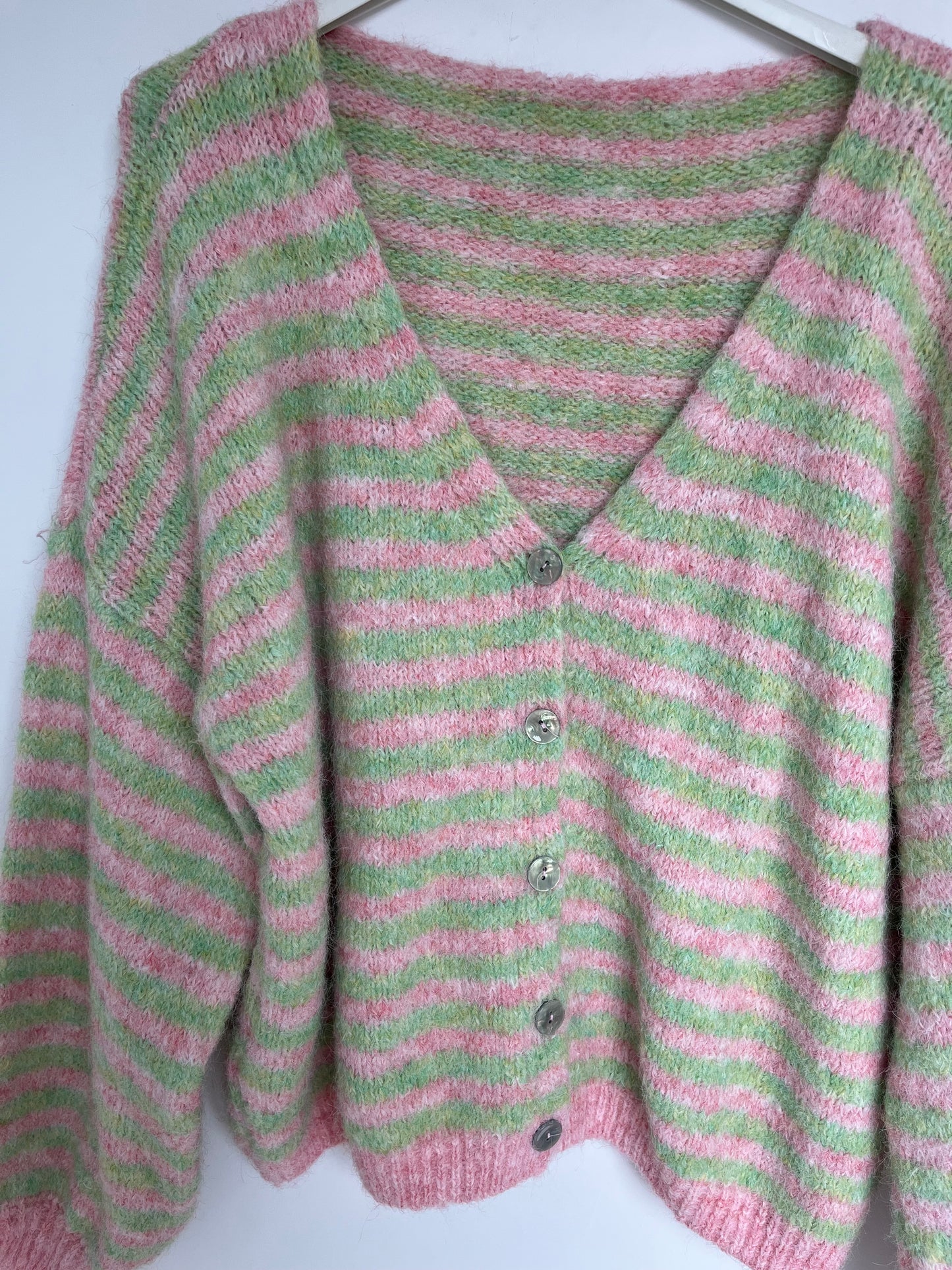 Cardigan "Celine" (rosa-grün)
