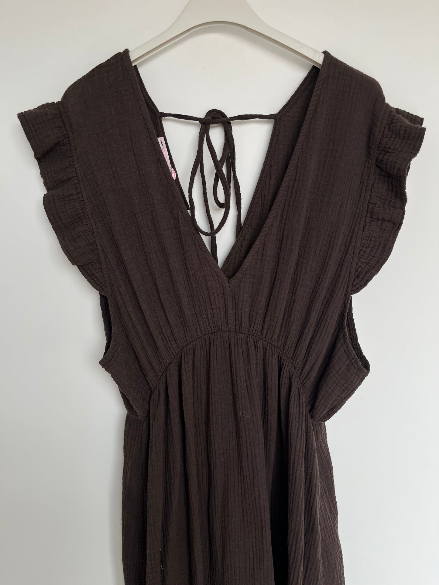 Musselin Kleid "Lena" (braun)