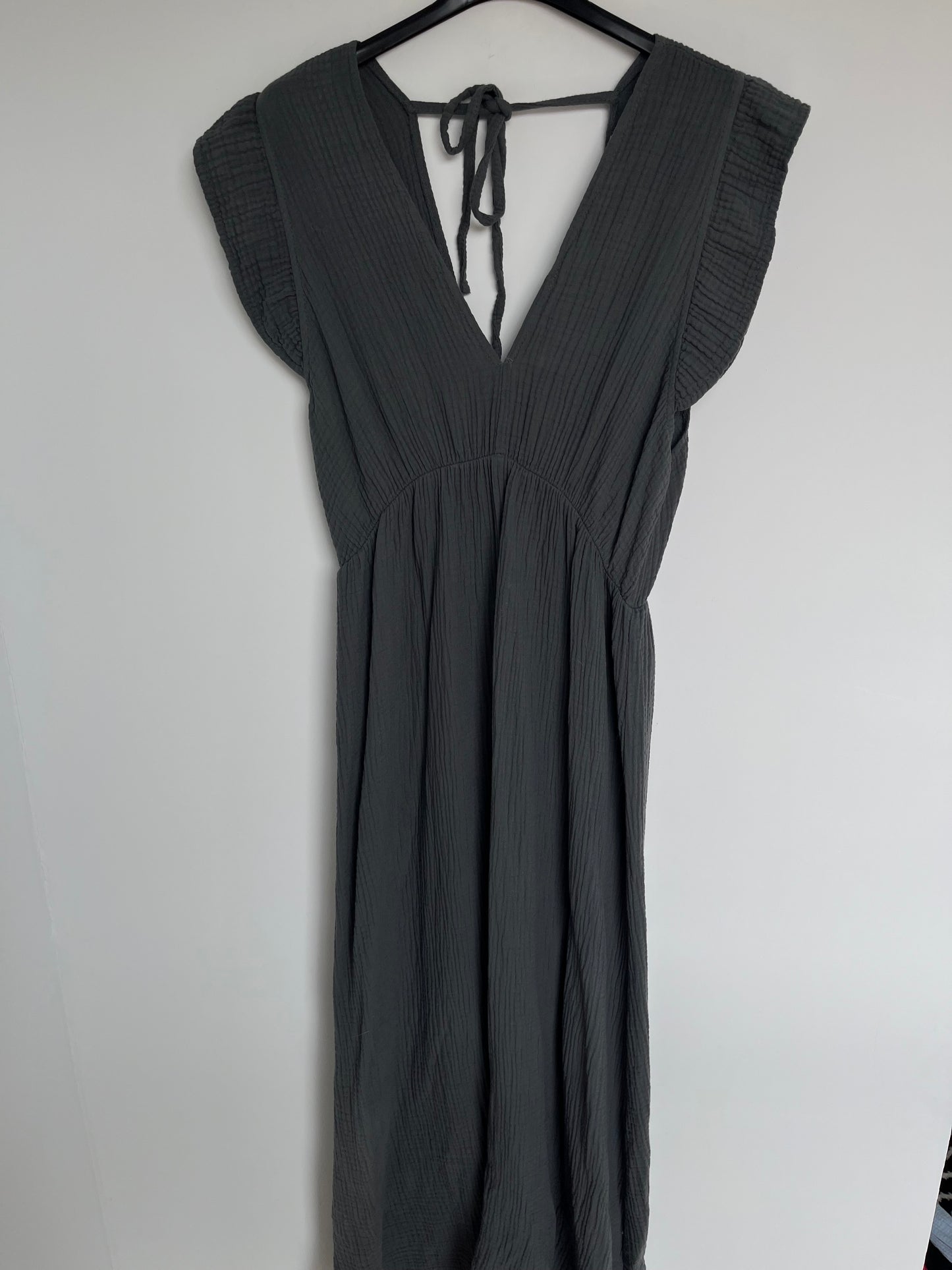 Musselin Kleid "Lena" (grau)