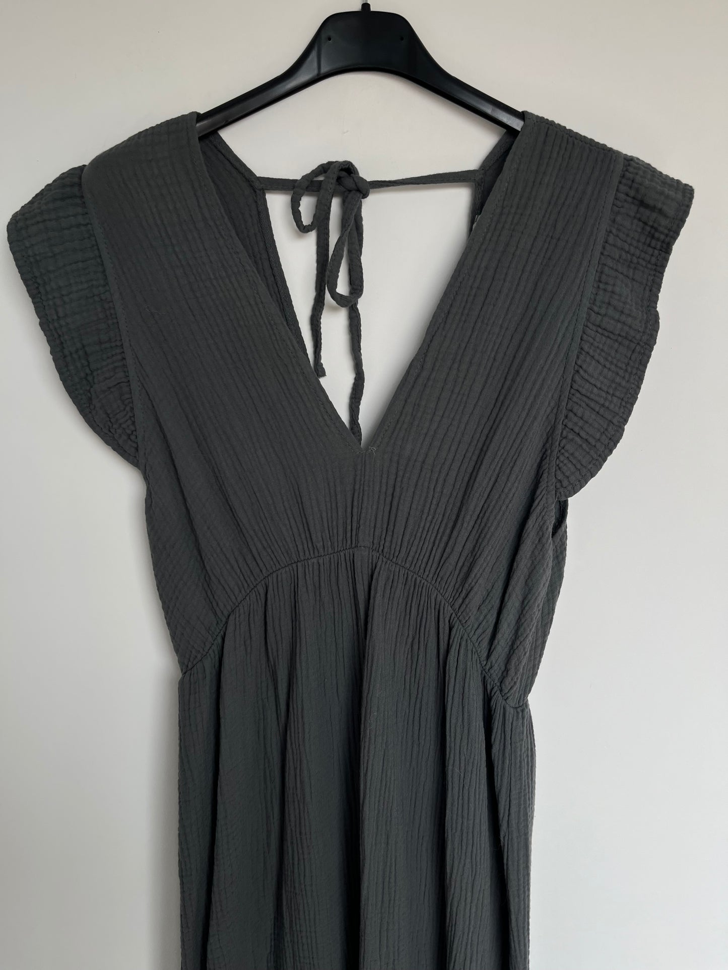 Musselin Kleid "Lena" (grau)