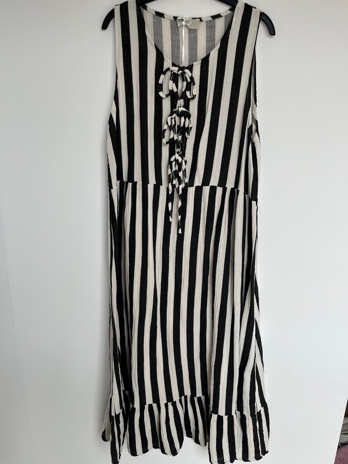 Musselin Kleid "Hilde" (schwarz)