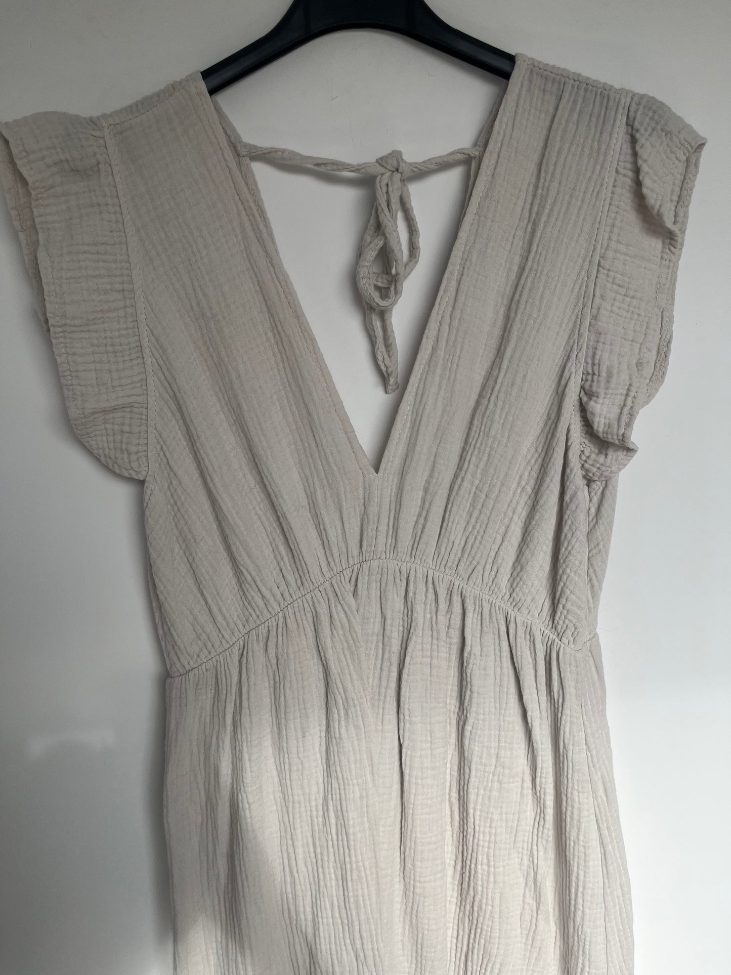 Musselin Kleid "Lena" -schmal- (creme)