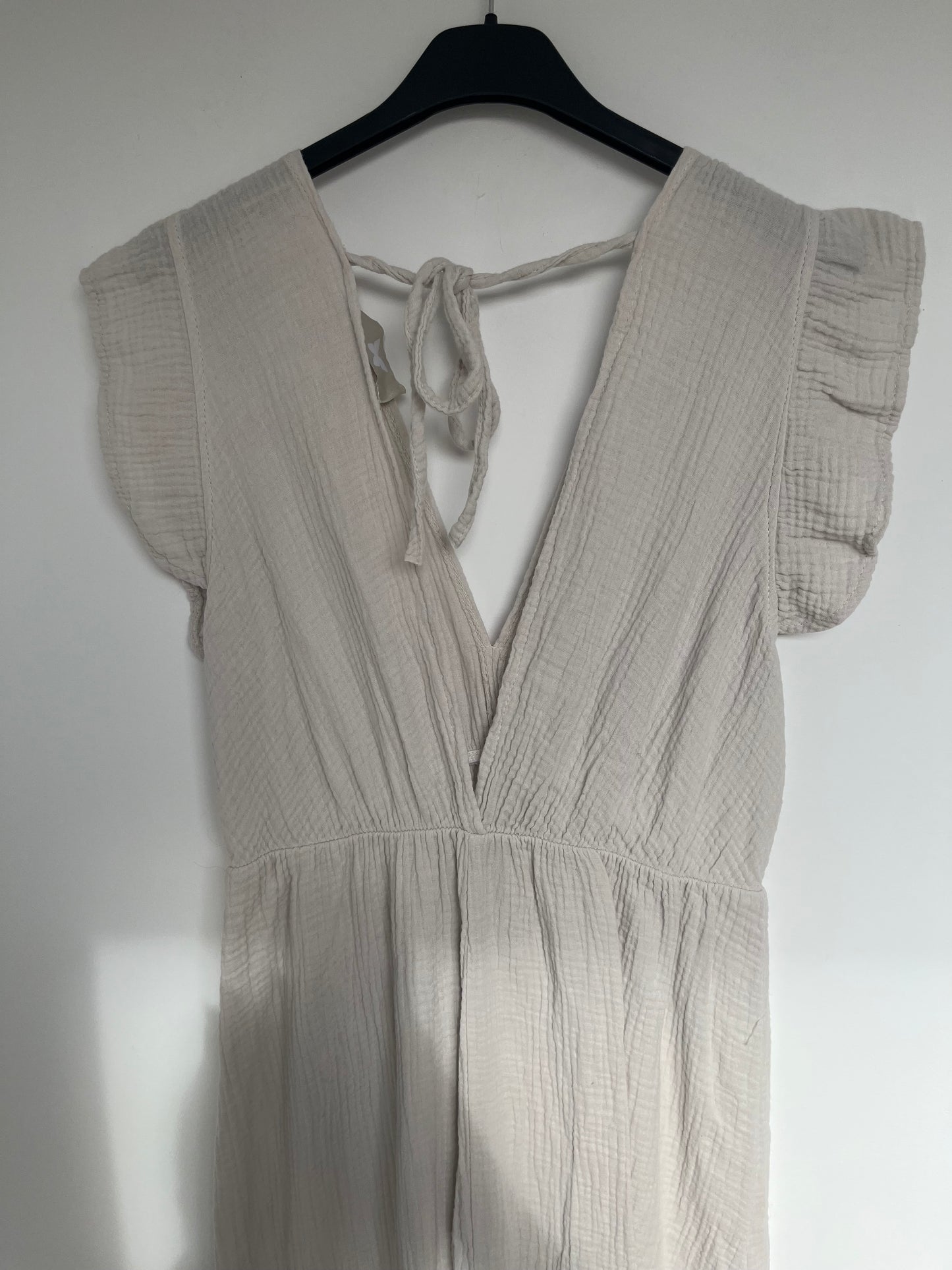 Musselin Kleid "Lena" -schmal- (creme)