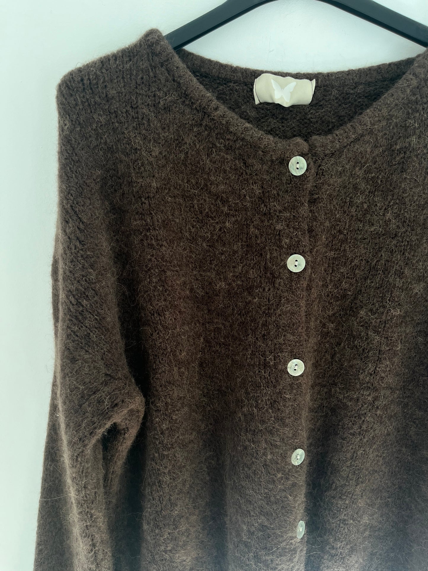Strickjacke "Alpaka" (braun)