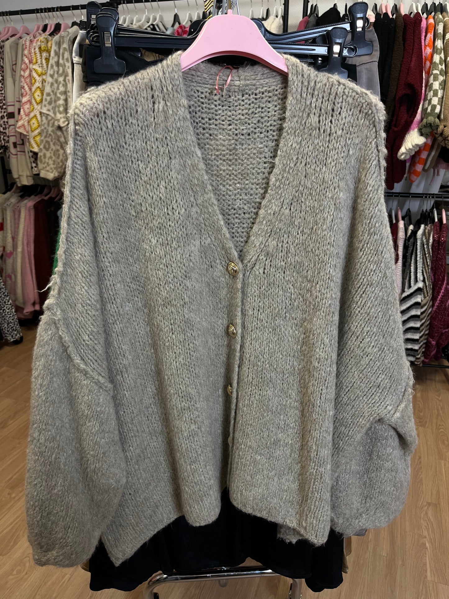 Cardigan "Feli" (taupe)