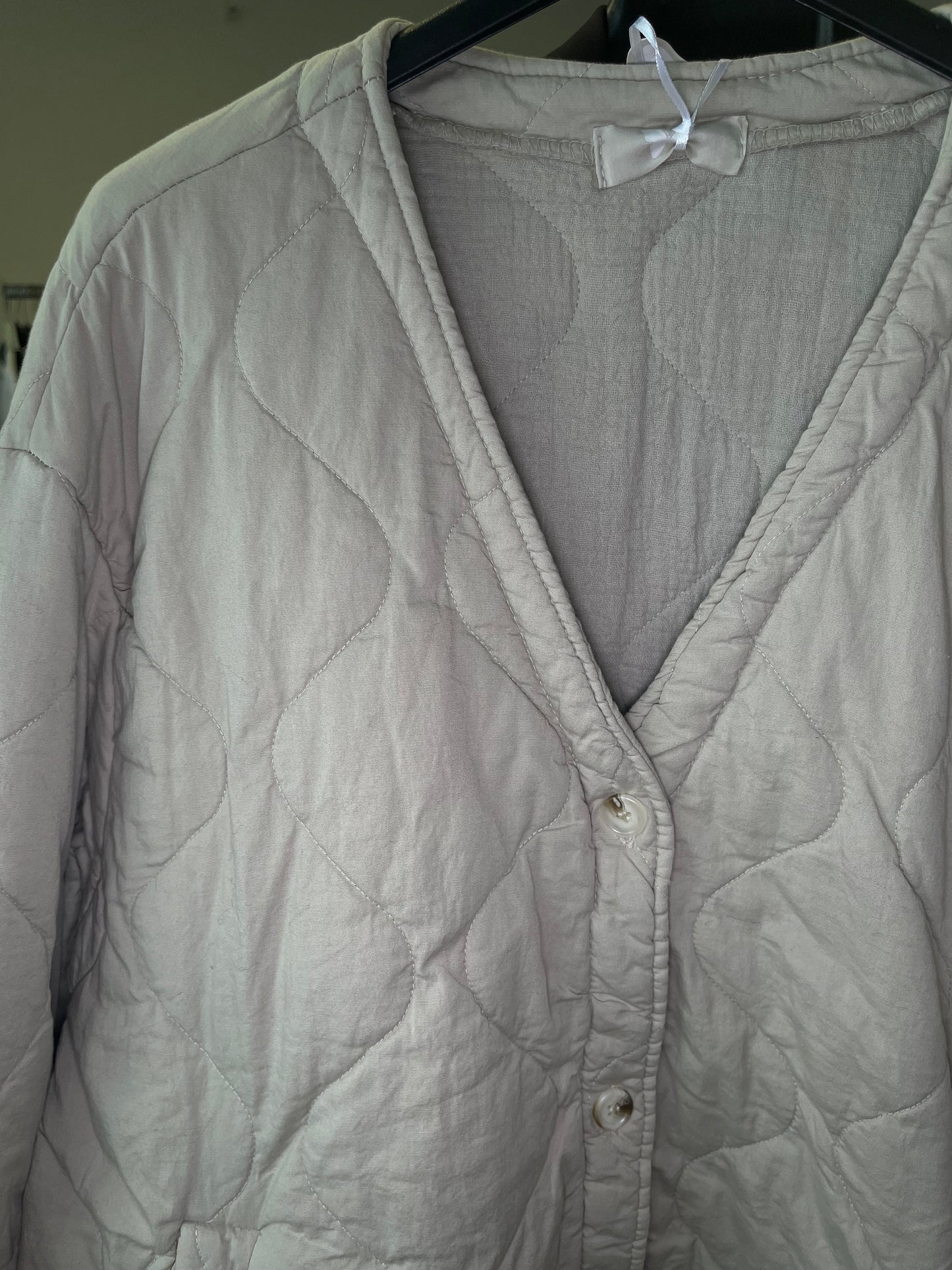 Steppjacke Musselin Innenfutter (beige)