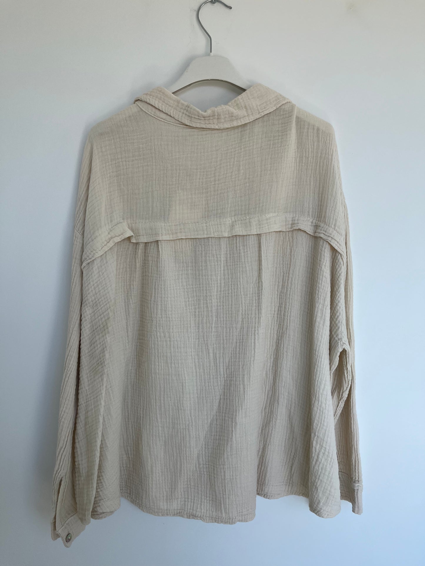 Musselin Bluse "Mia" (beige)