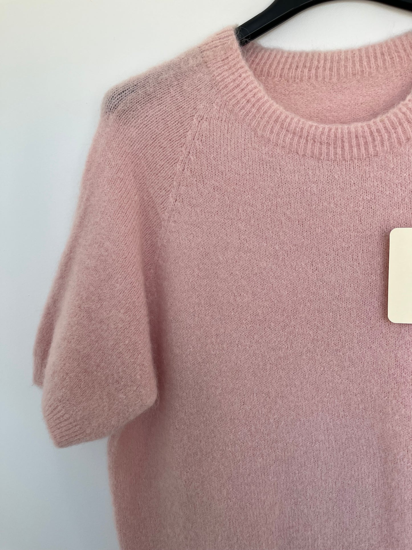 Kurzarm-Pullover Alpaca Wolle "Sofia" (rosa)
