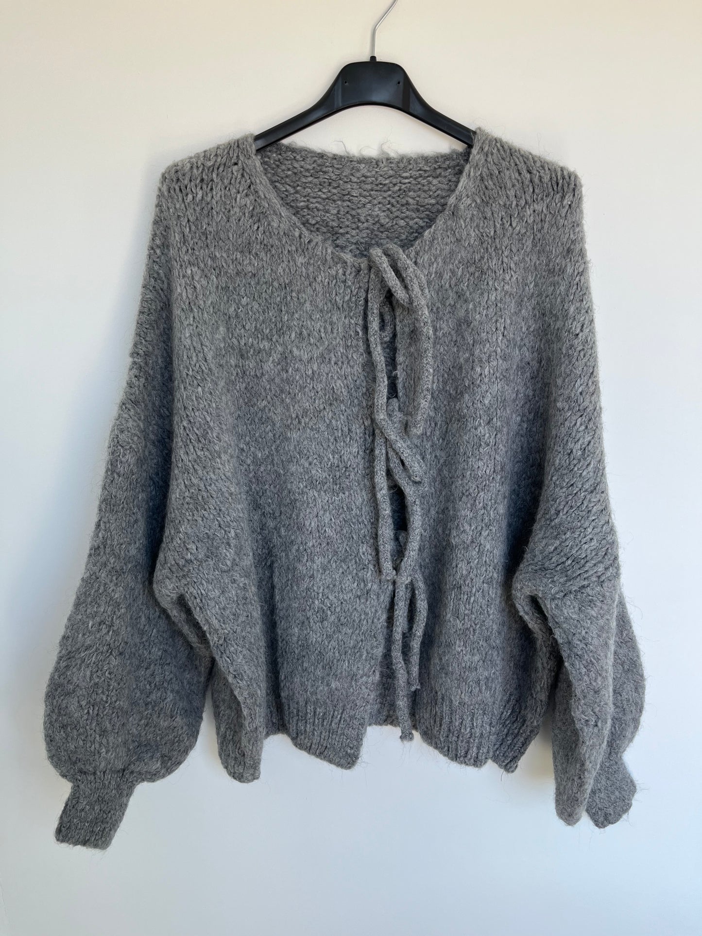 Cardigan Schleifen "Lara" (dunkelgrau)