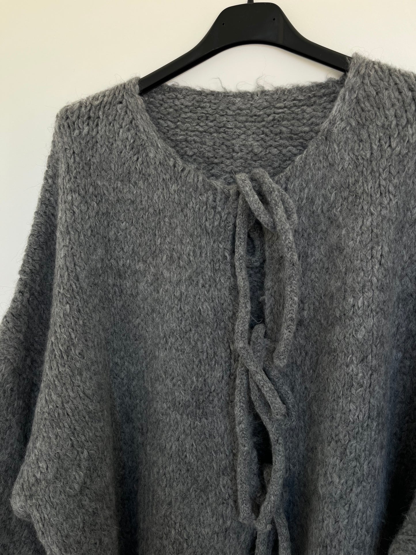 Cardigan Schleifen "Lara" (dunkelgrau)