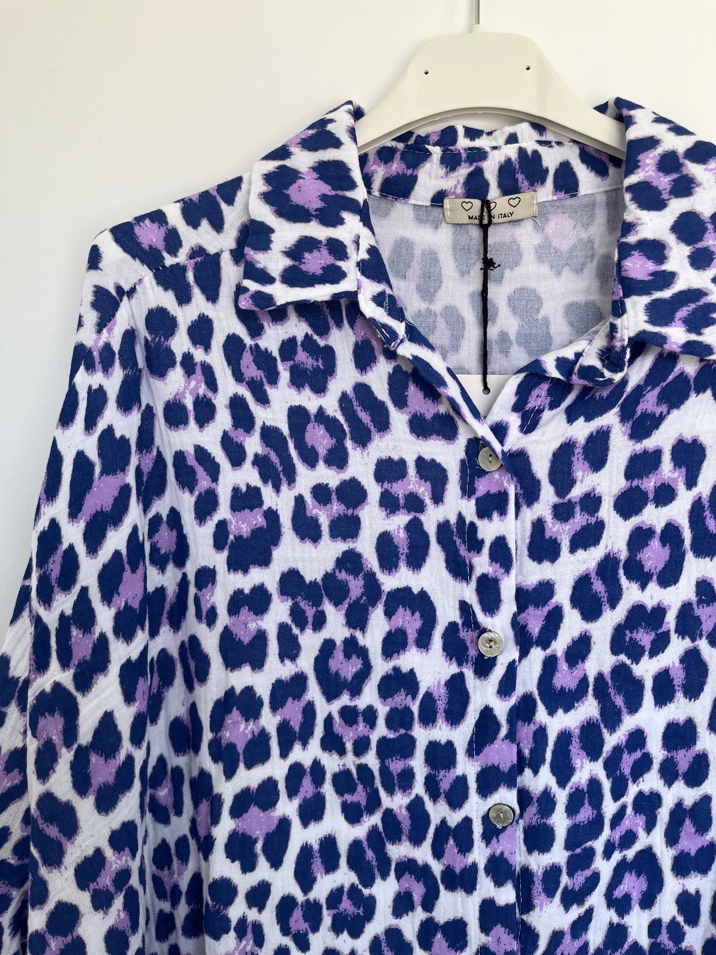 SALE Musselin Bluse Leo (lila)
