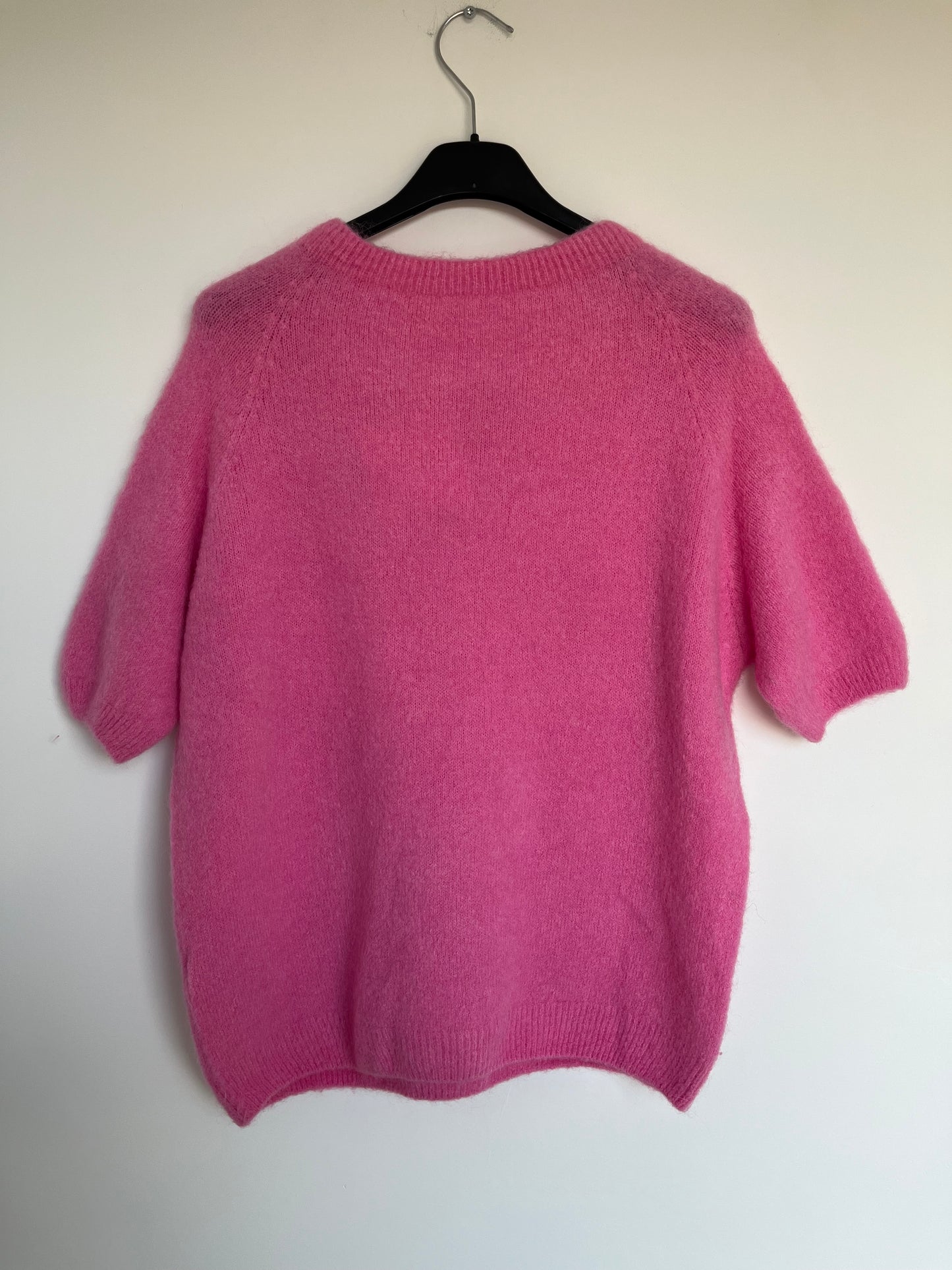 Kurzarm-Pullover Alpaca Wolle "Sofia" (pink)