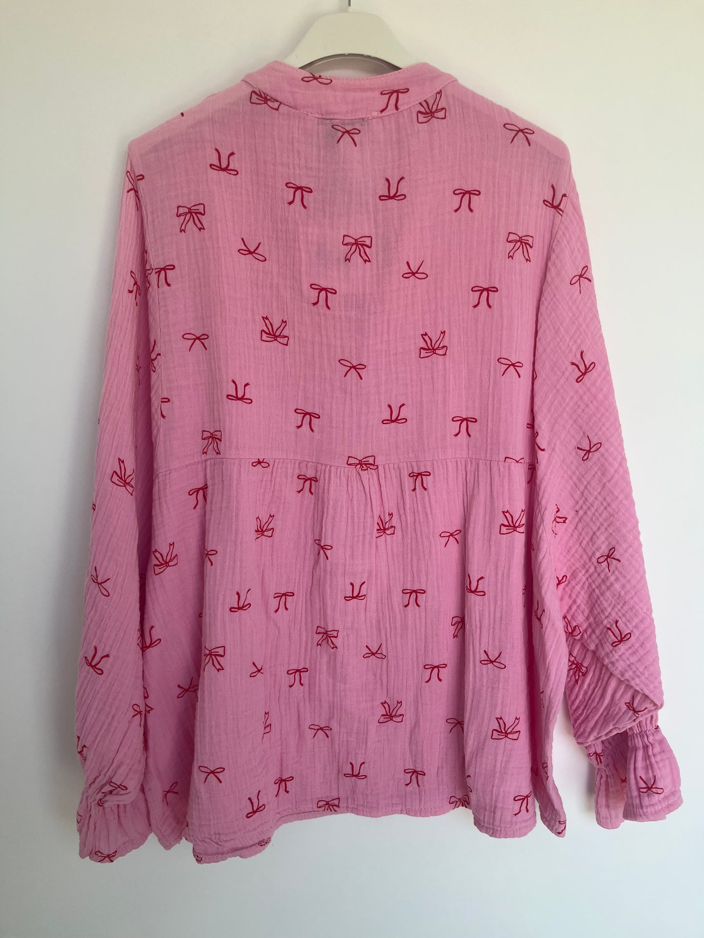 SALE Musselin Bluse Schleifen "Schleifi" (pink)
