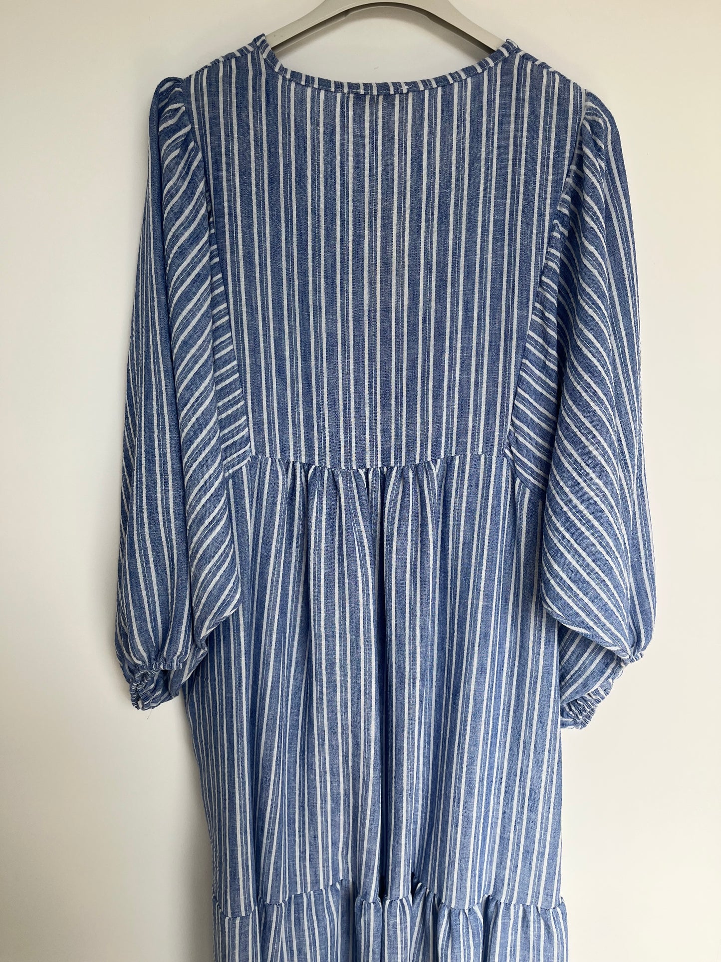 Kleid Leinenmix "Charlotte" (blau)