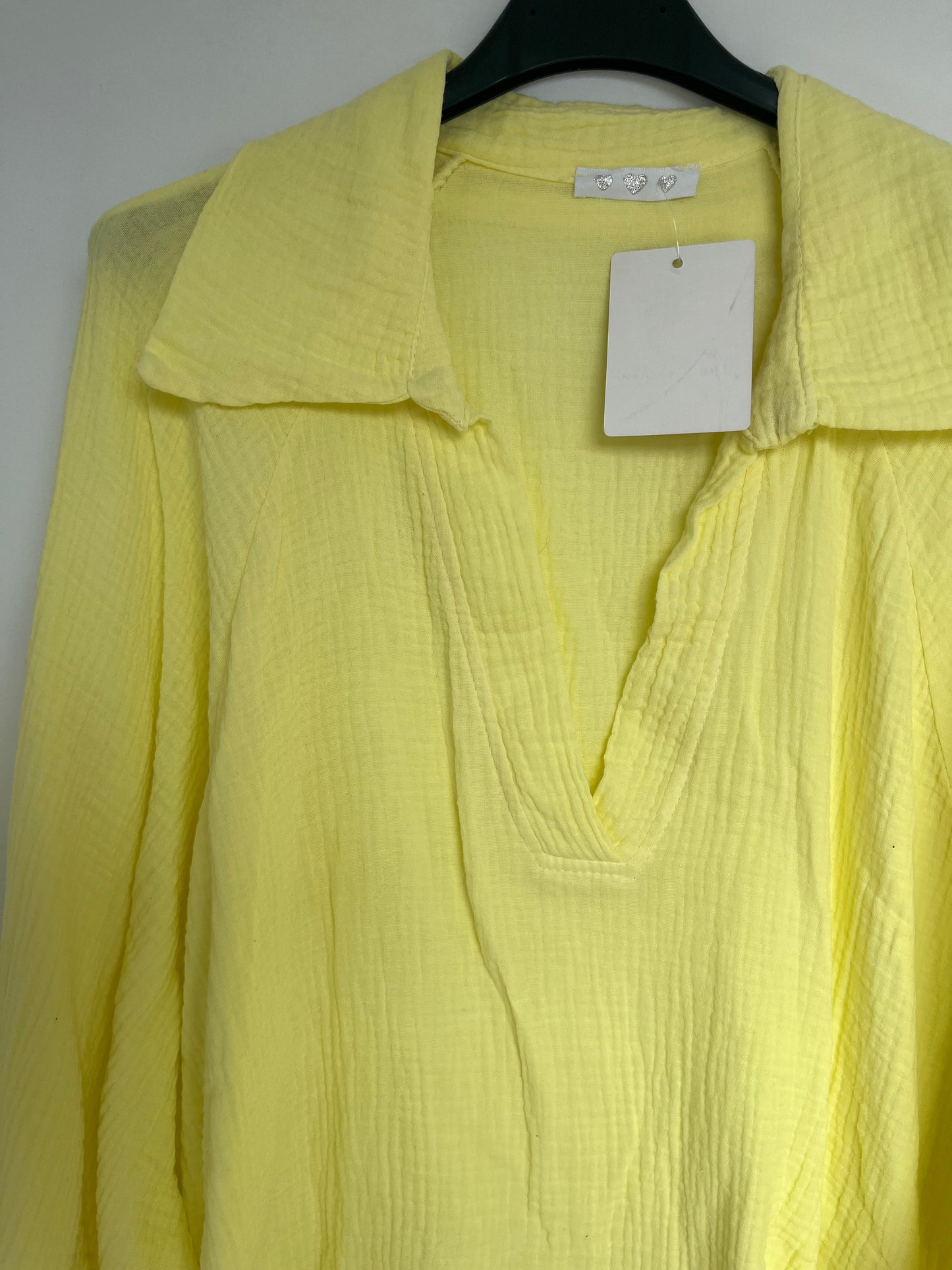 SALE Musselin Bluse "Tanja" (gelb)