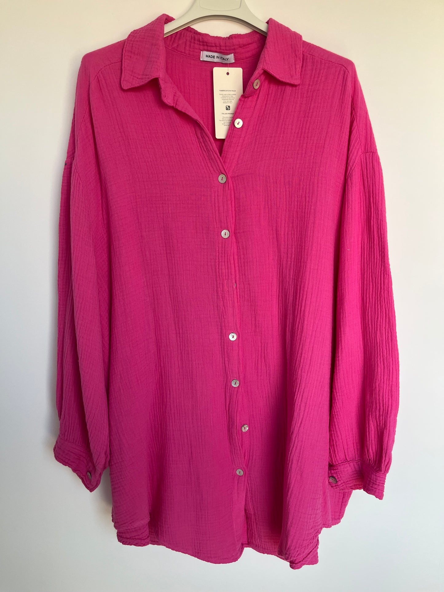 SALE Musselin Bluse "Auge" (pink)