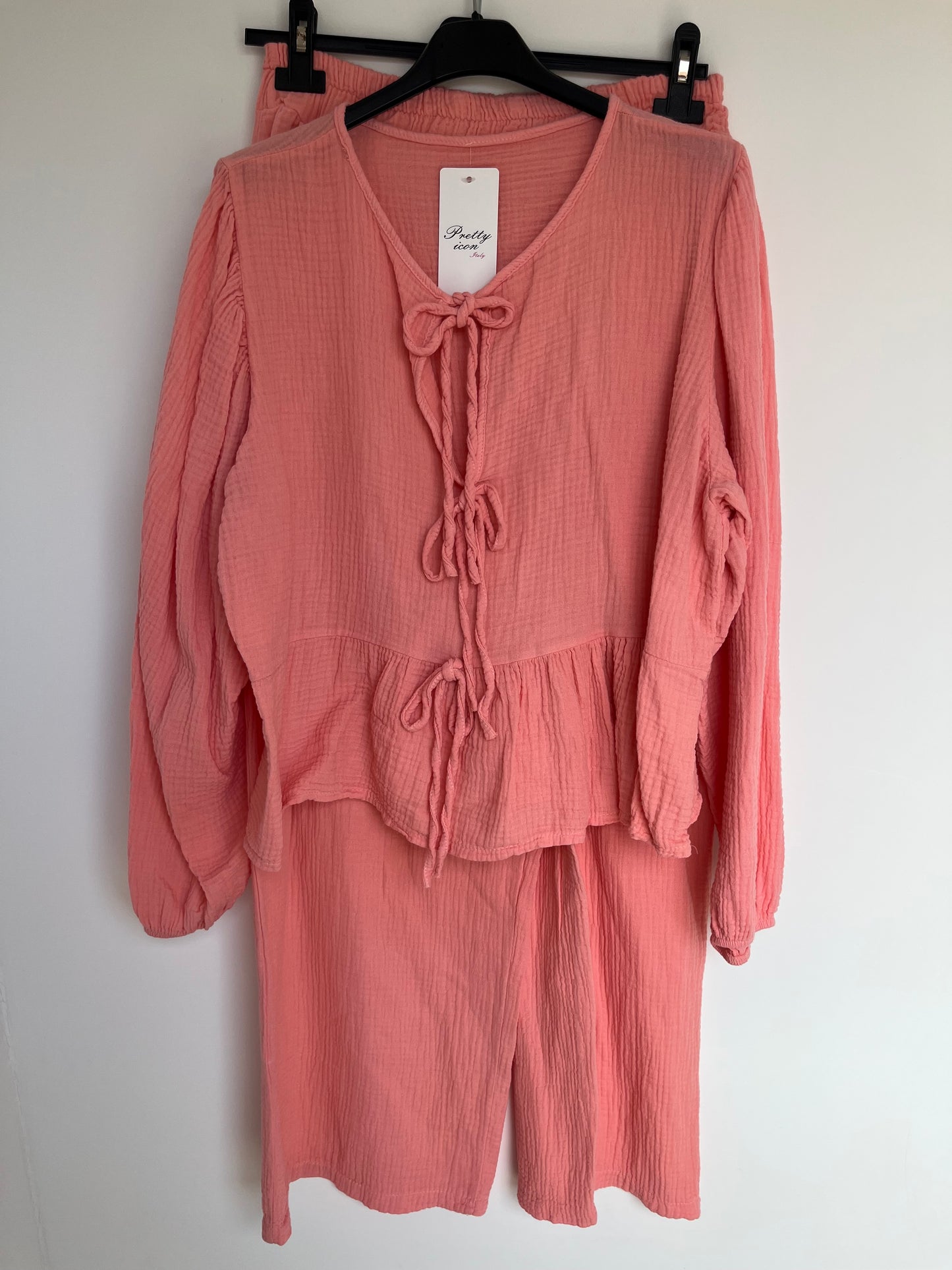 SALE Musselin Set lang (peach)