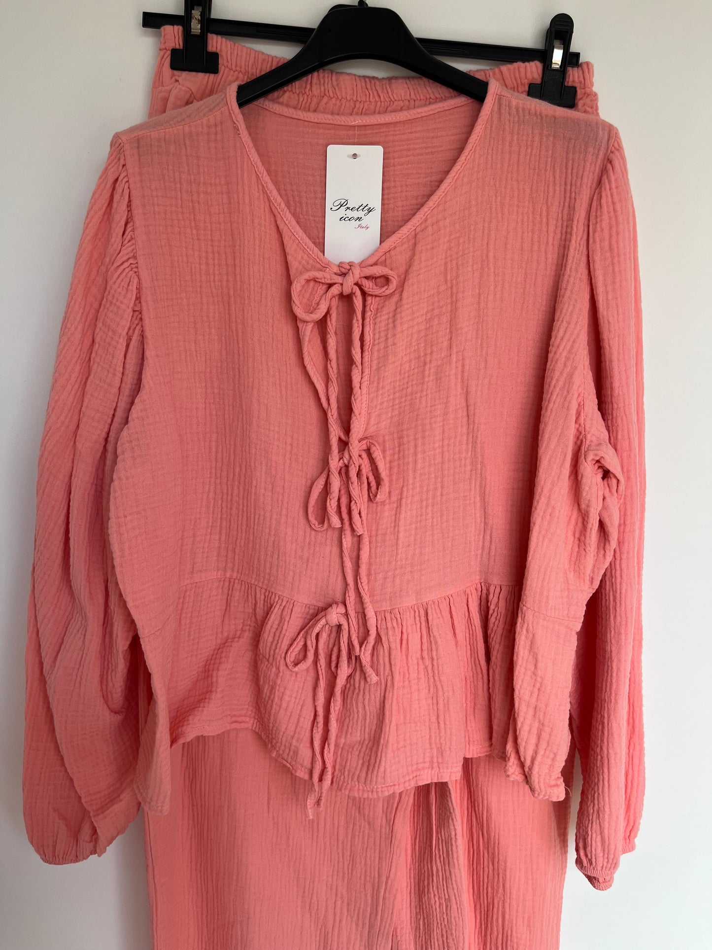 SALE Musselin Set lang (peach)