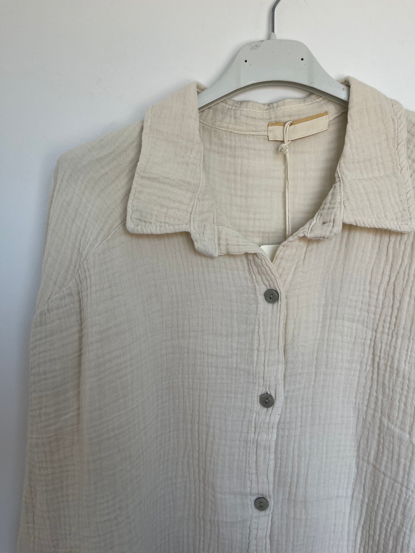 Musselin Bluse "Mia" (creme)