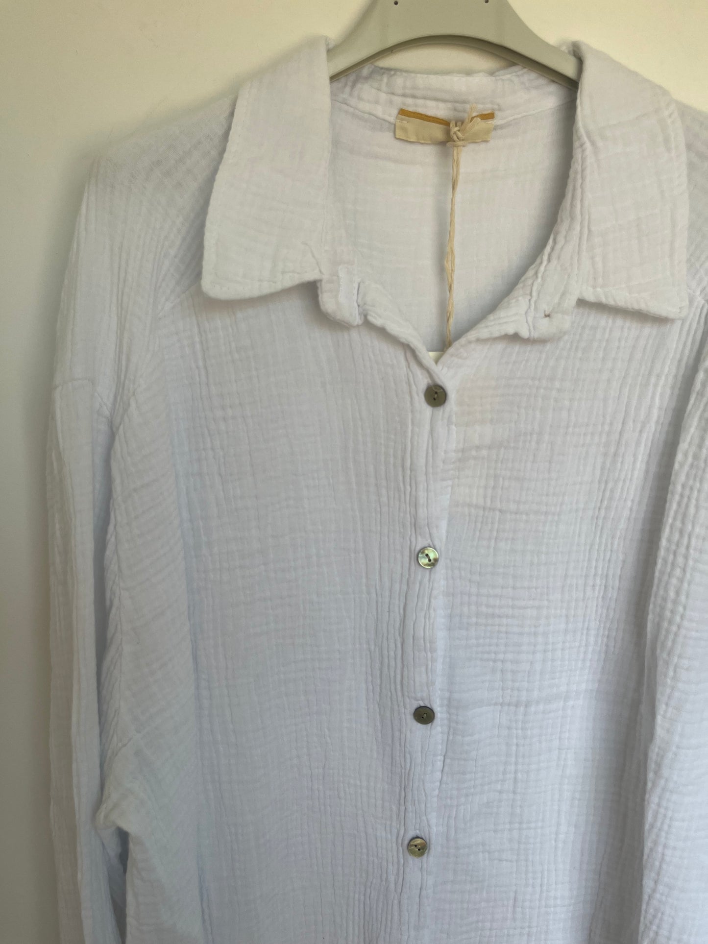 Musselin Bluse "Mia" (weiß)