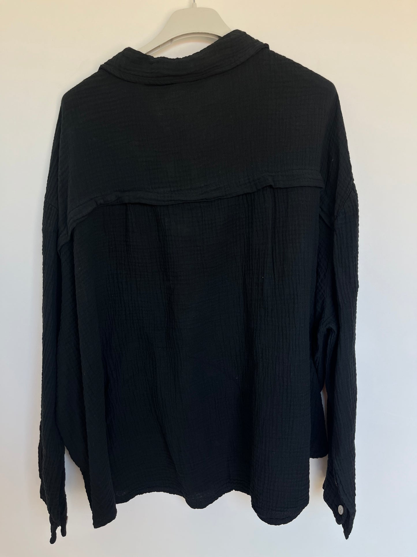 Musselin Bluse "Mia" (schwarz)