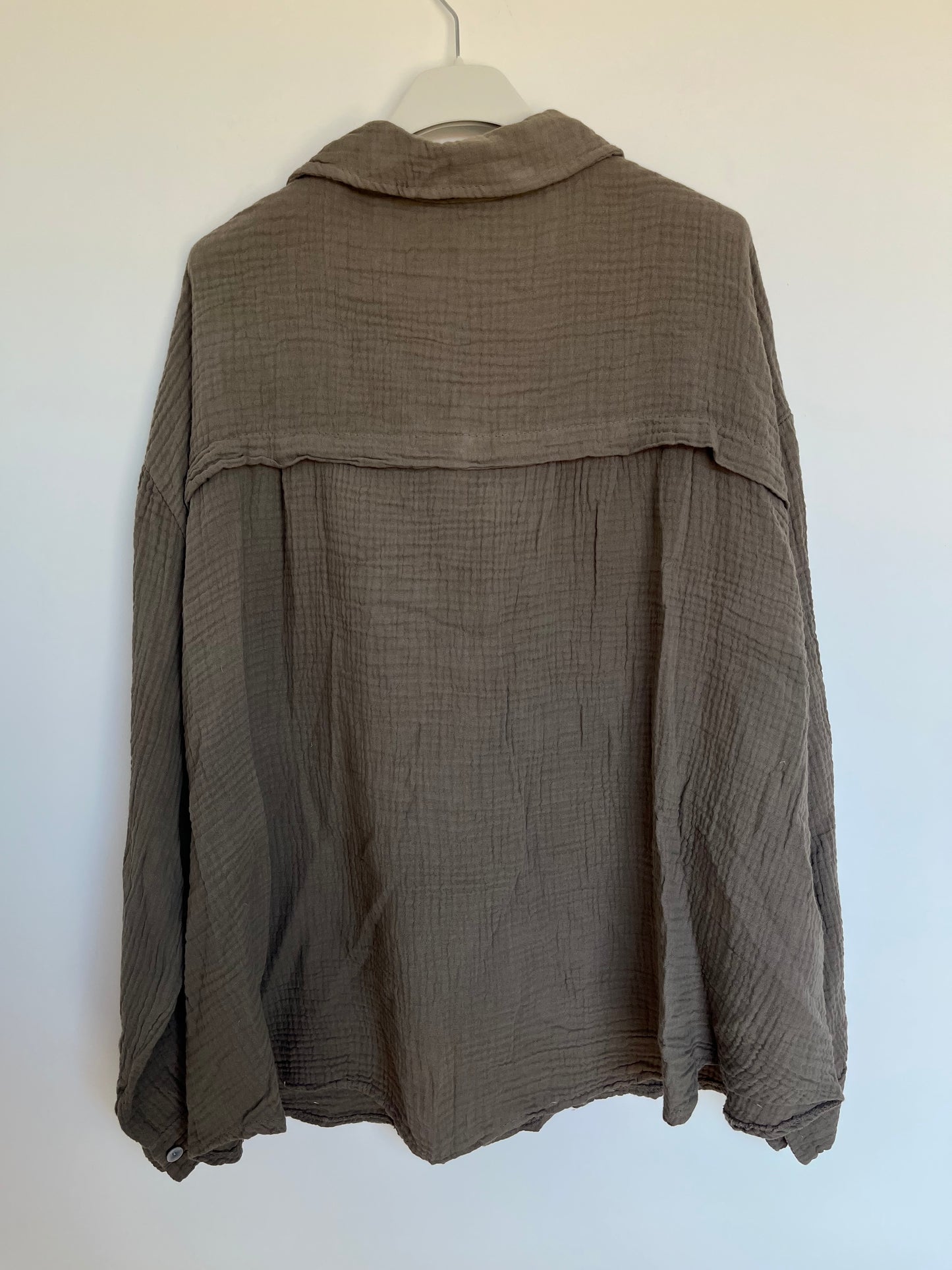 Musselin Bluse "Mia" (taupe)