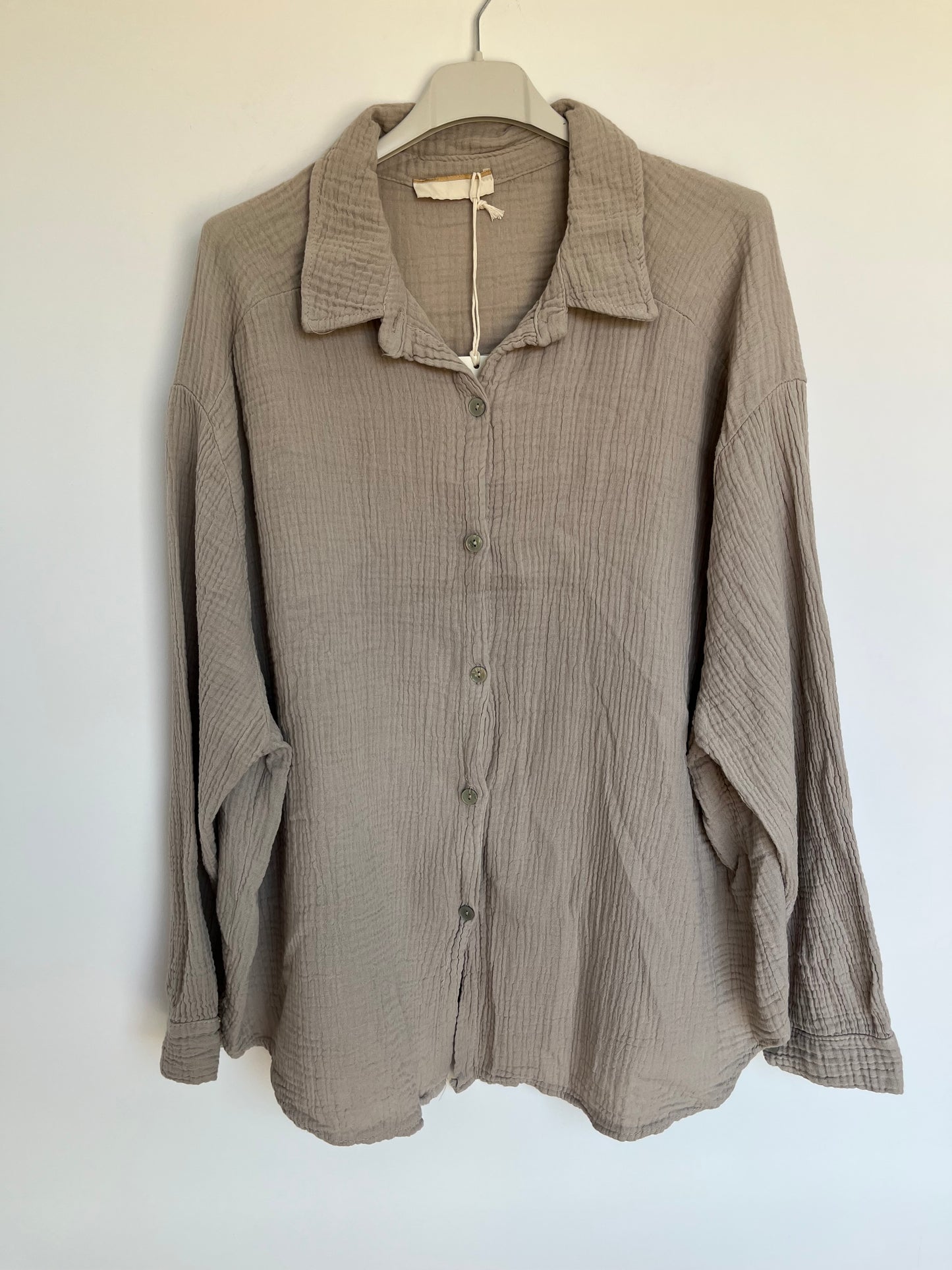 Musselin Bluse "Mia" (beige)