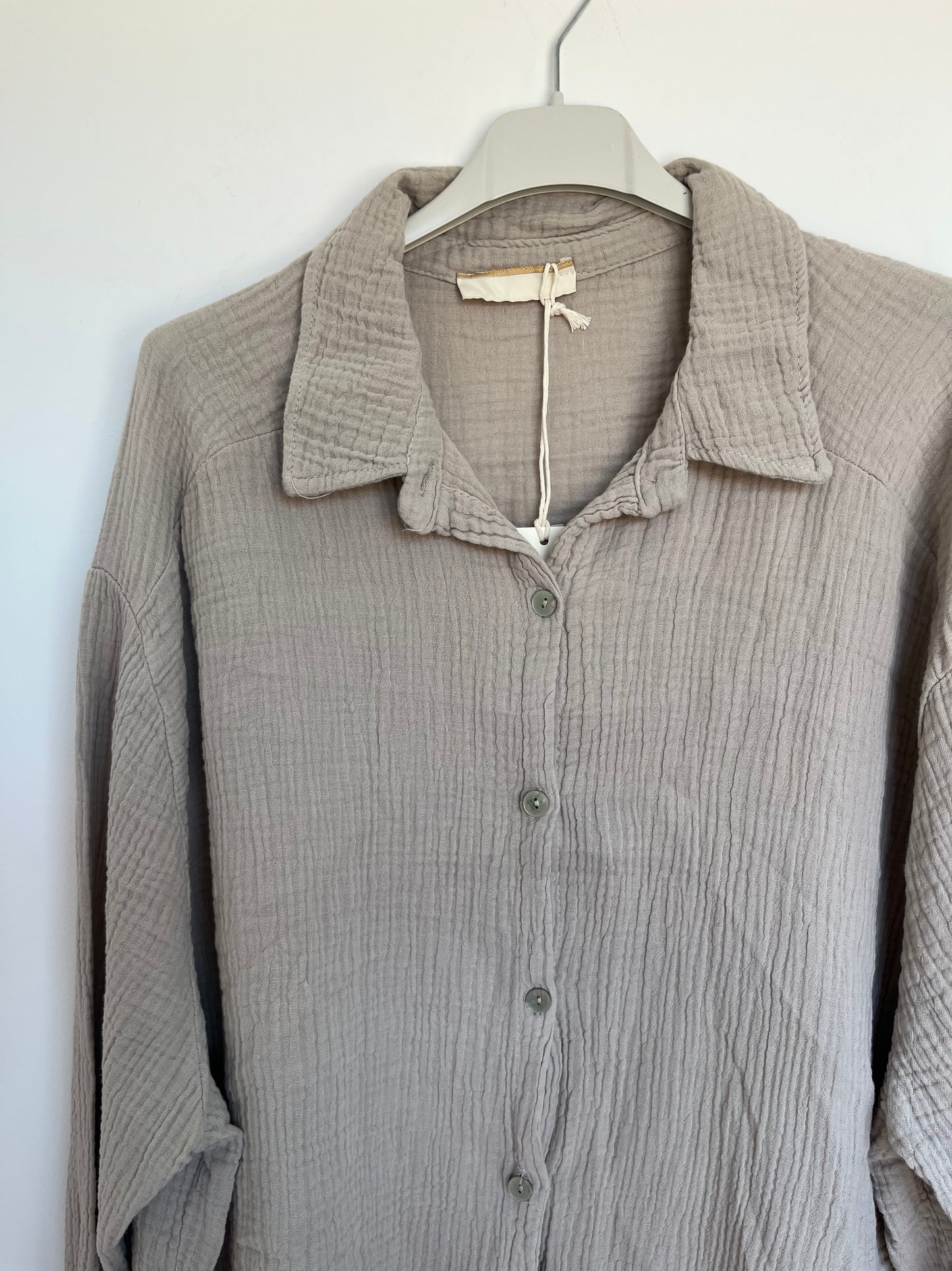 Musselin Bluse "Mia" (beige)