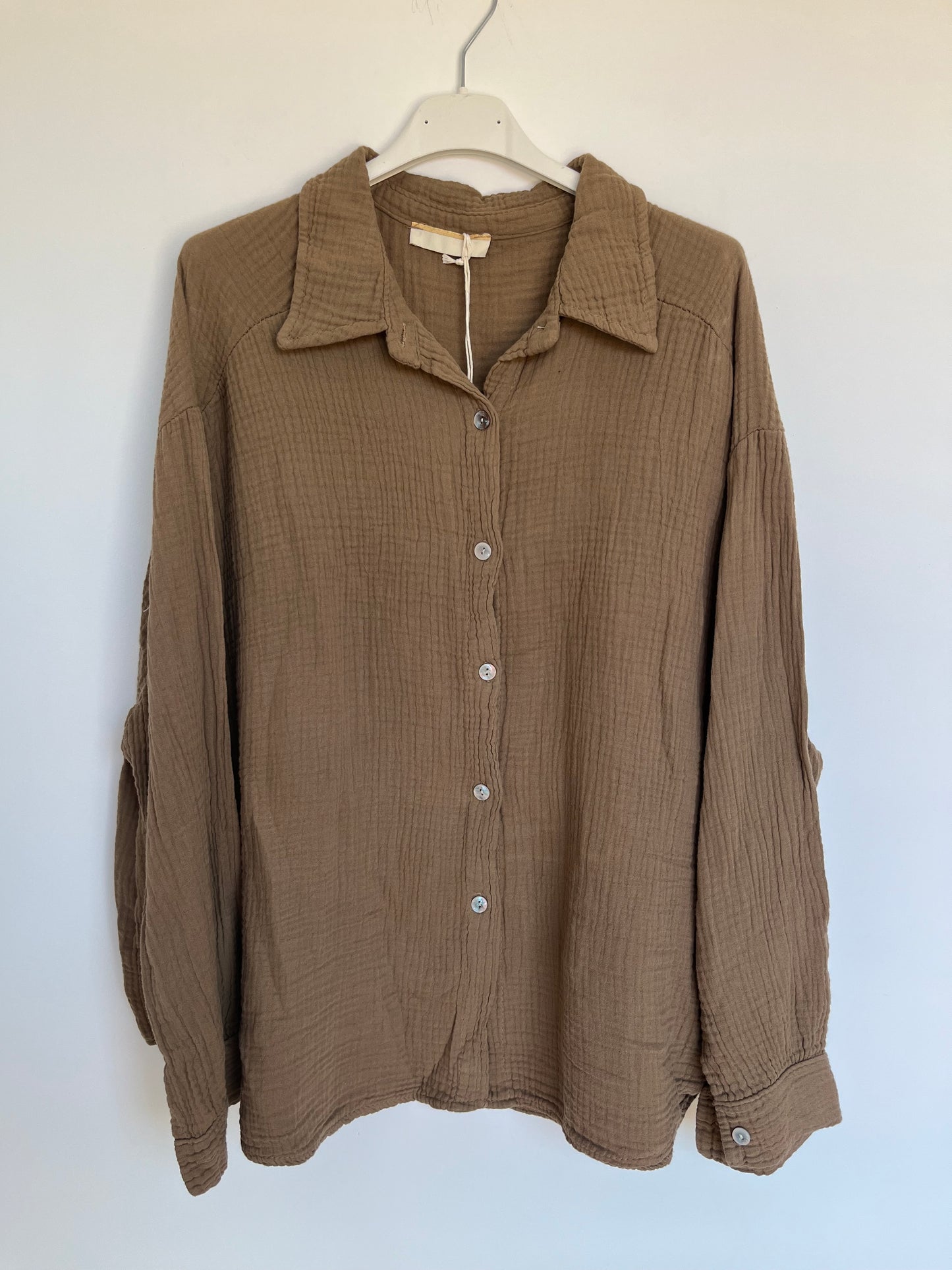 Musselin Bluse "Mia" (camel)