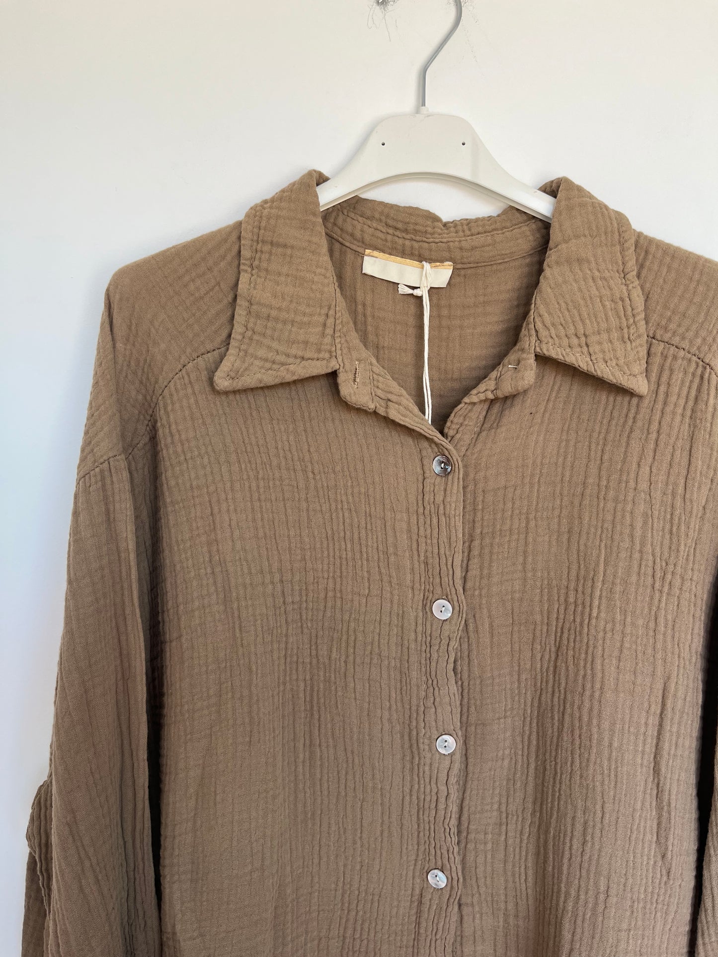 Musselin Bluse "Mia" (camel)
