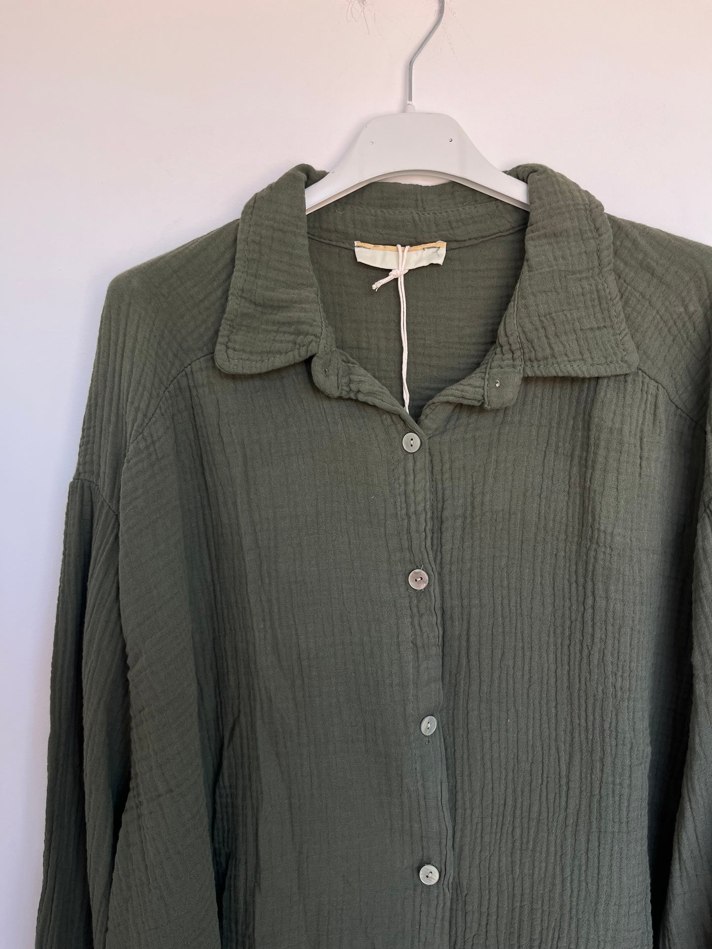 Musselin Bluse "Mia" (khaki)