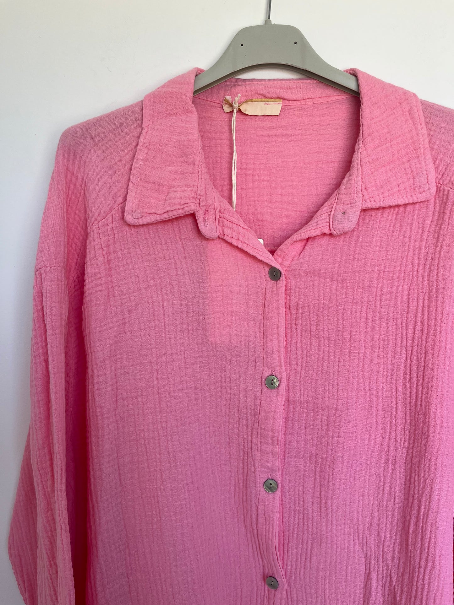 Musselin Bluse "Mia" (bubblegum)