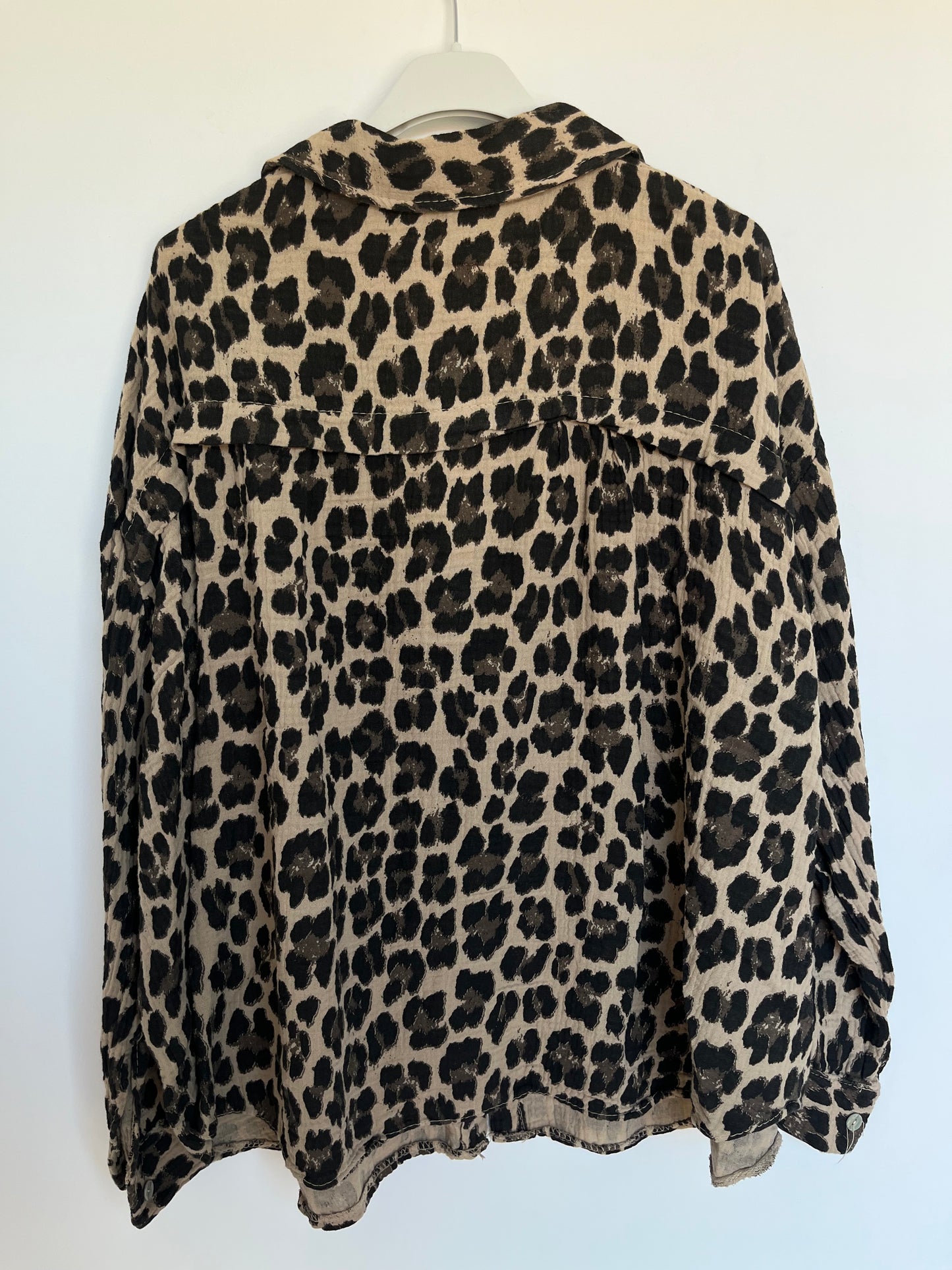 Musselin Bluse "Mia" (Leo - camel)